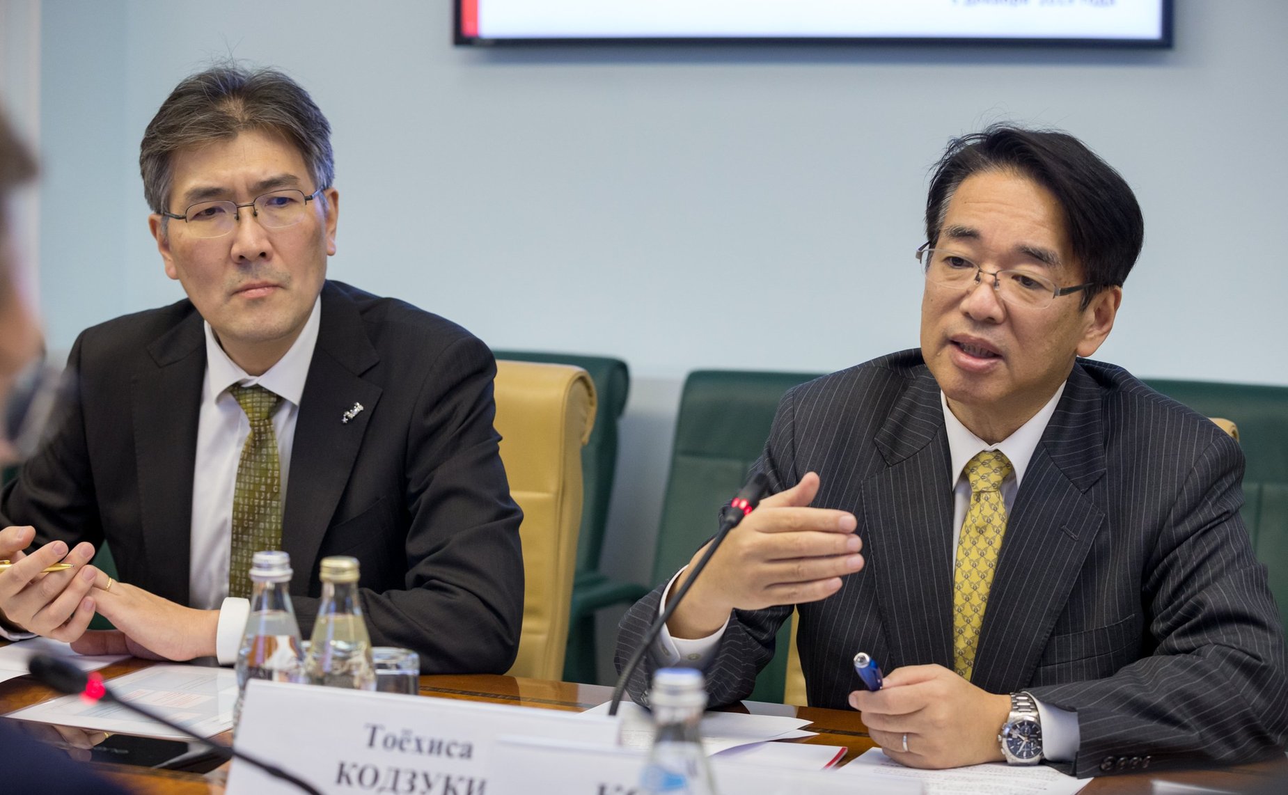 Встреча К. Косачева с Чрезвычайным и Полномочным Послом Японии в России Т. Кодзуки