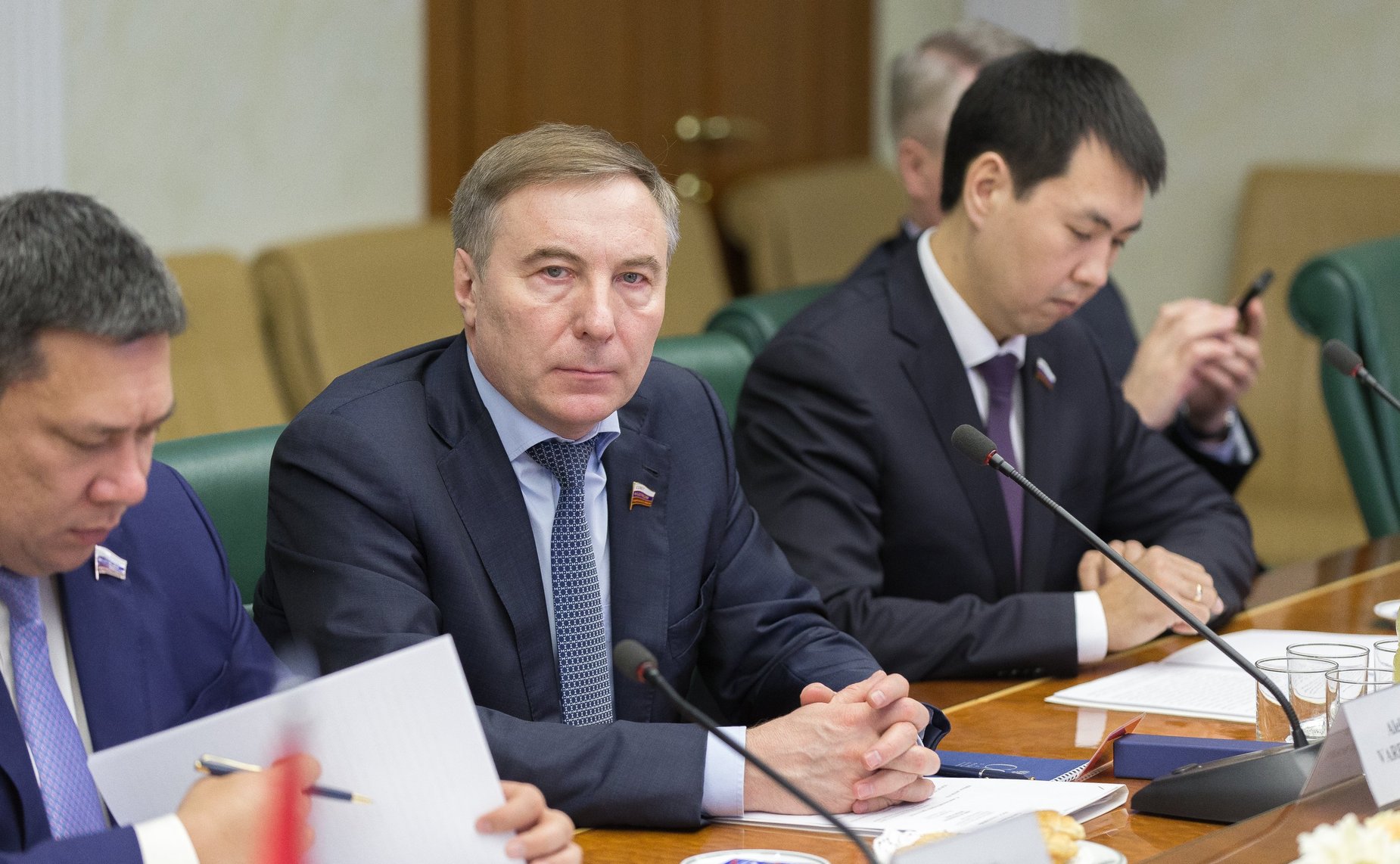 А. Варфоломеев Встреча заместителя Председателя Совета Федерации Ильяса Умаханова с заместителем Председателя Великого Государственного Хурала Монголии Миеэгомбо Энхболдом