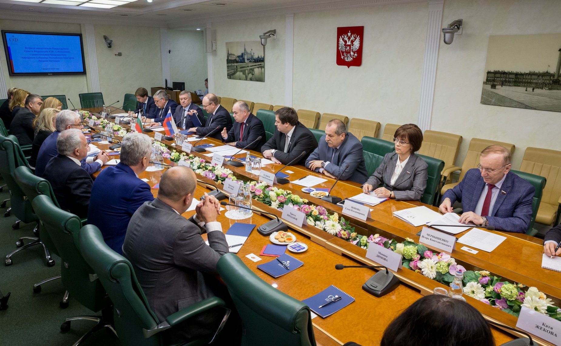 Встреча Ильяса Умаханова c заместителем Председателя народного Собрания Республики Болгарии Явором Нотевым