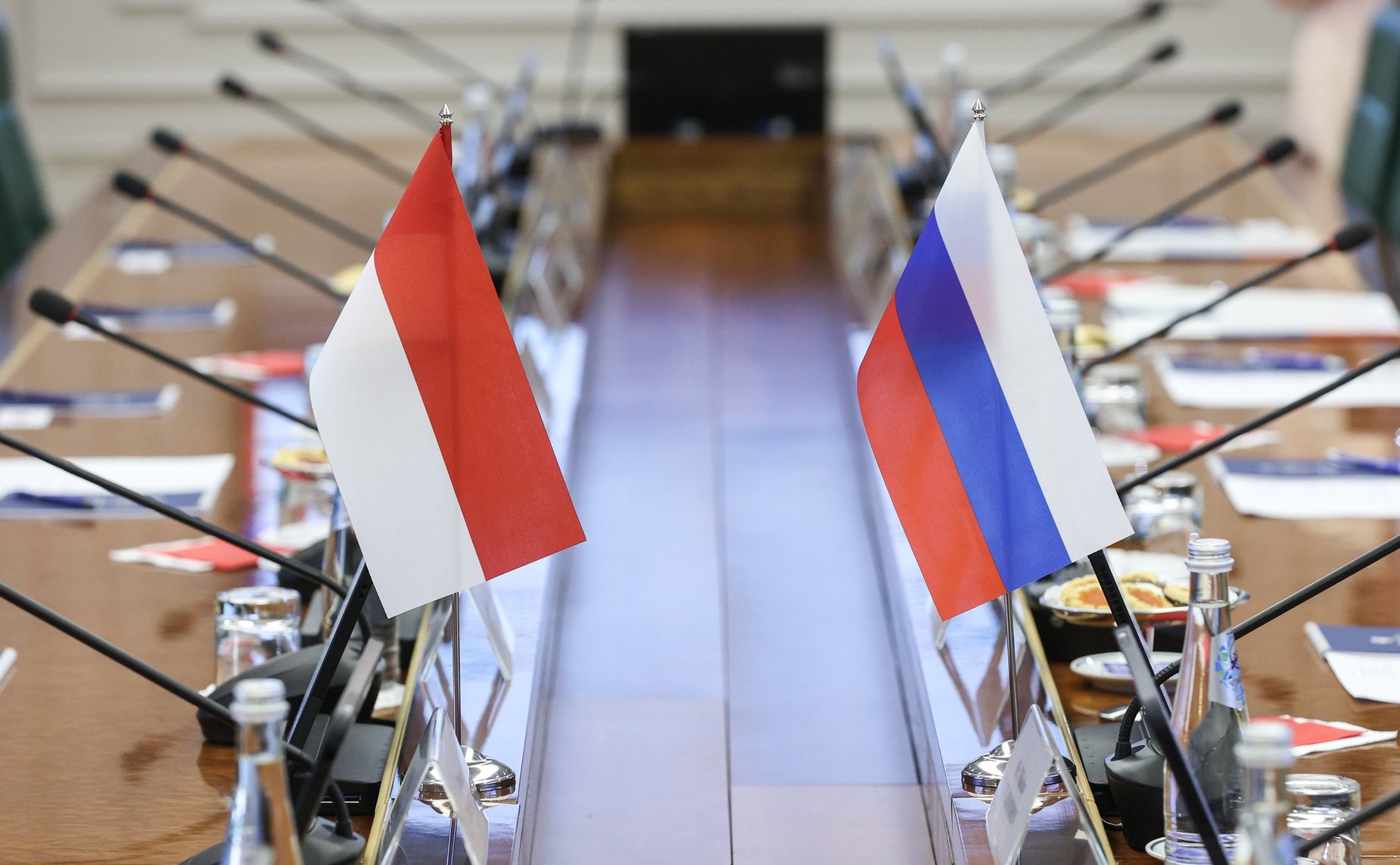 Встреча председателя Комитета СФ по конституционному законодательству и государственному строительству Андрея Клишаса с руководителем Комитета по исследованиям Народного консультативного конгресса Республики Индонезии