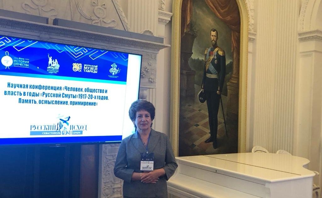 Екатерина Алтабаева выступила на конференции «Человек, общество и власть в годы «Русской Смуты» 1917–1920 годов. Память. Осмысление. Примирение», также приняла участие в закладке аллеи «Русского исхода» в Севастополе