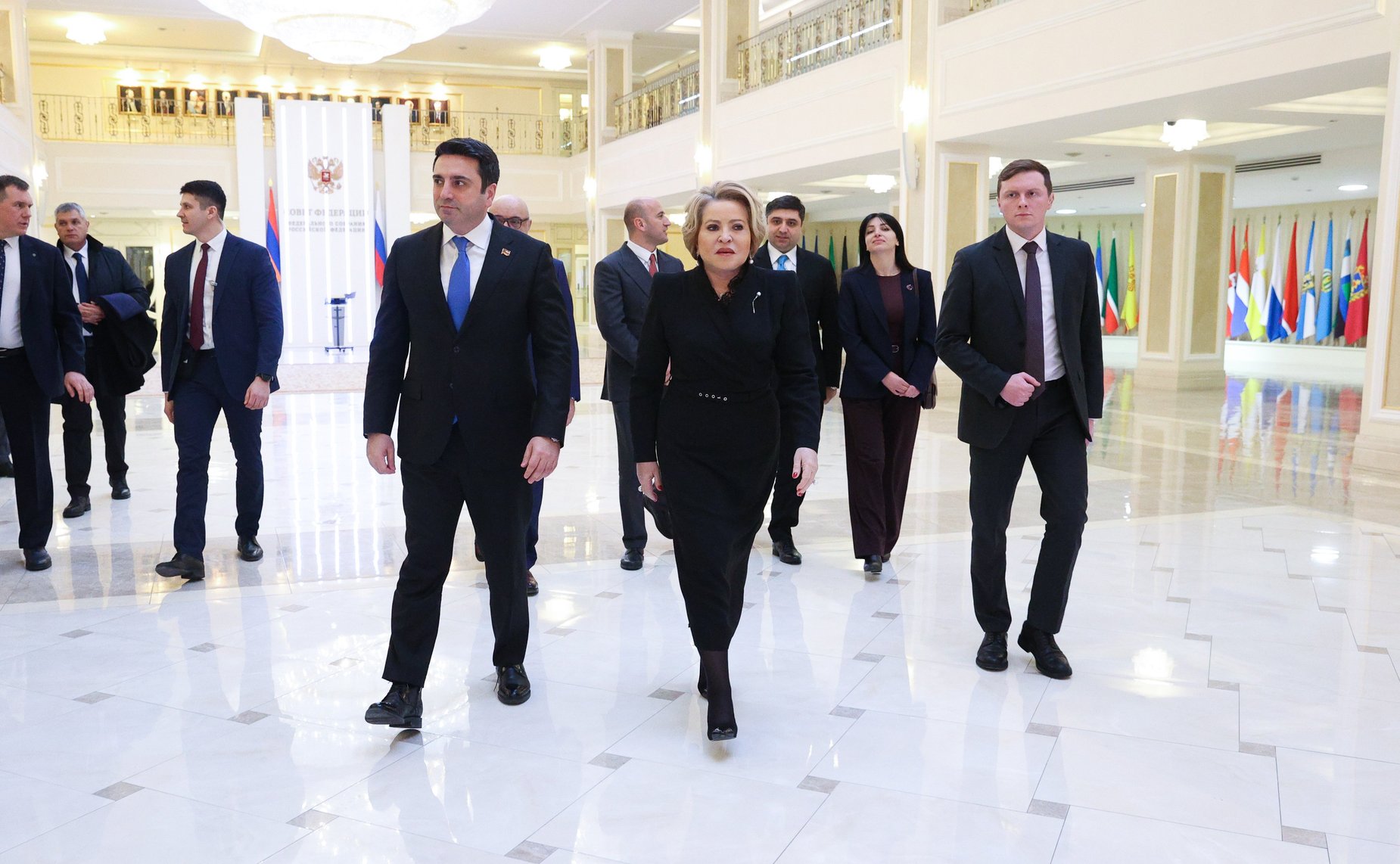 Встреча Председателя Совета Федерации Валентины Матвиенко с Председателем Национального Собрания Республики Армения Аленом Симоняном