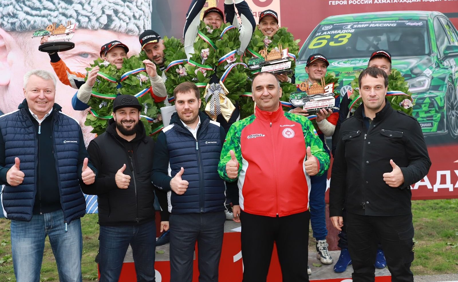 Мохмад Ахмадов и Эдуард Исаков приняли участие в проведении на автодроме «Крепость Грозная» гонок на выносливость «AKHMAT Race 2021»