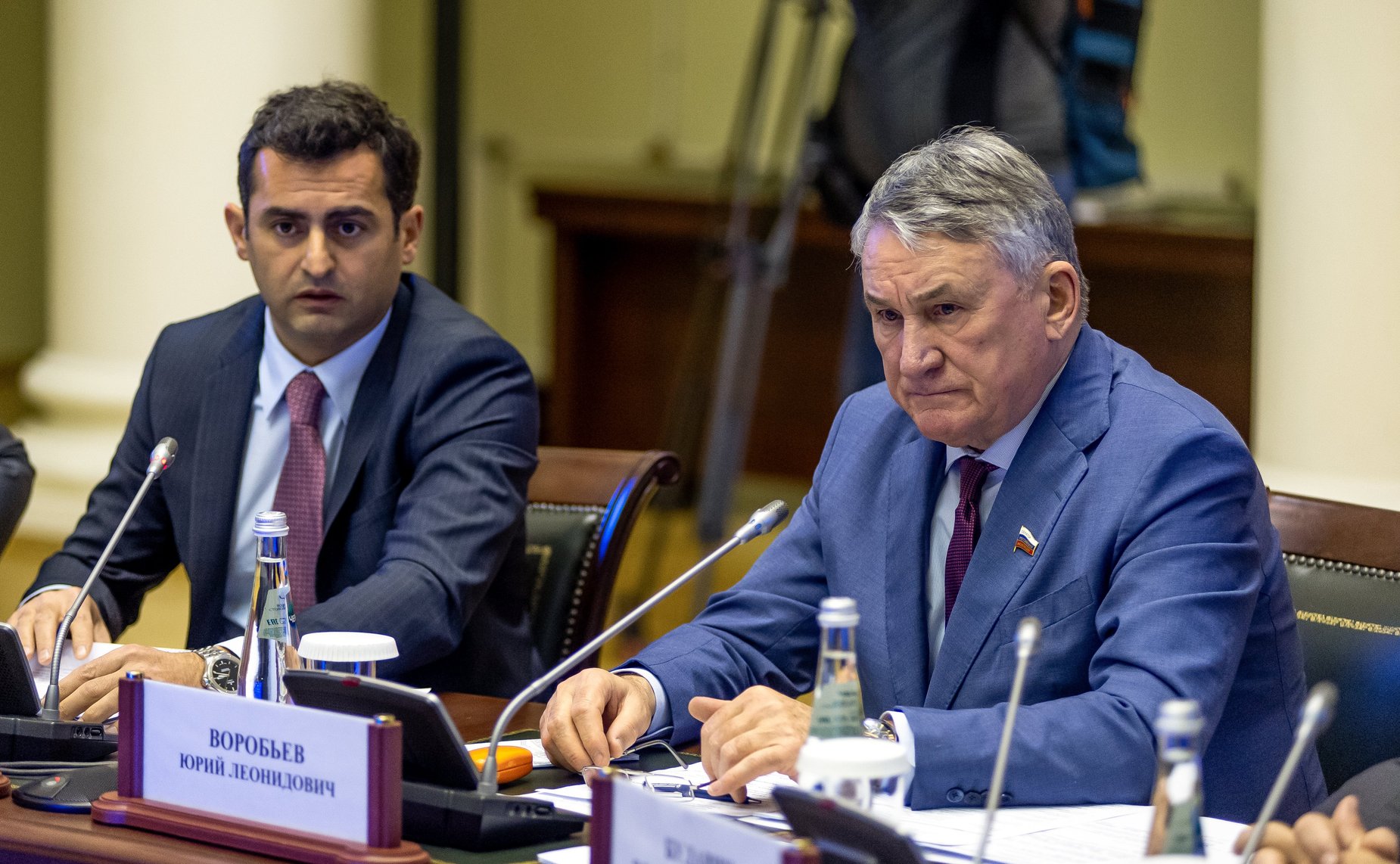 Заместитель Председателя Совета Федерации Юрий Воробьев и заместитель Председателя Национального Собрания Республики Армения Акоб Аршакян провели встречу в Санкт-Петербурге