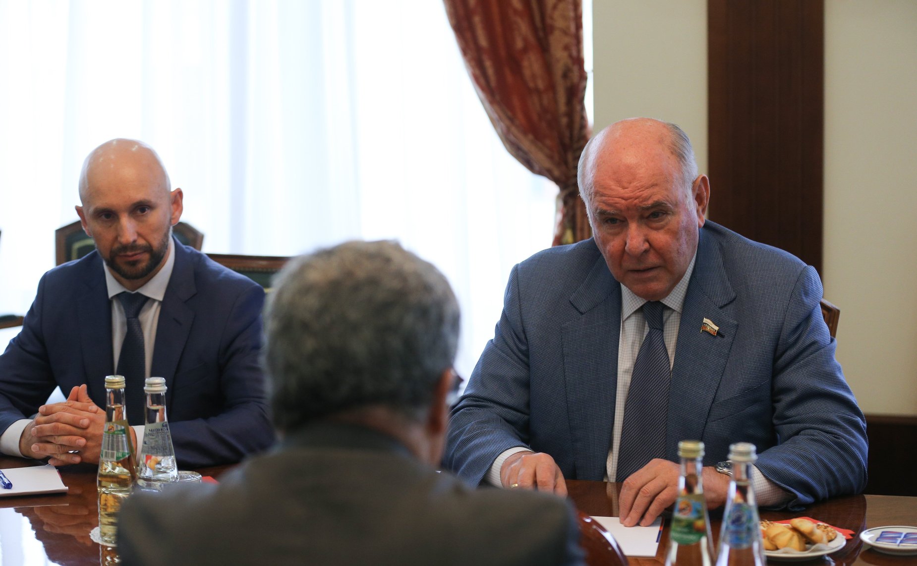 Григорий Карасин провел встречу с Ивом Россье, который с 2017 по 2021 являлся послом Швейцарии в России