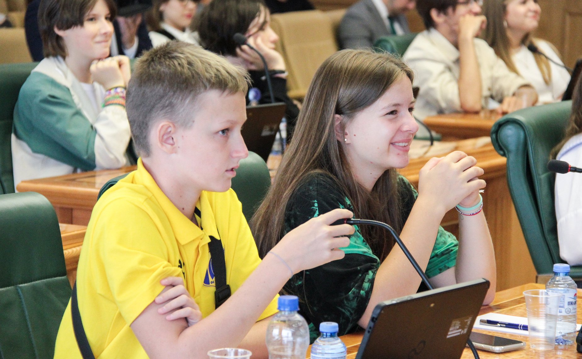 Встреча заместителя председателя Комитета СФ по международным делам Фарита Мухаметшина с детьми-победителями международного проекта «Территория успеха: Пегас»