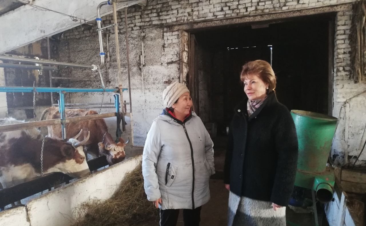 Татьяна Гигель в ходе рабочей поездки в регион побывала в КФХ «А.А. Колпашников»