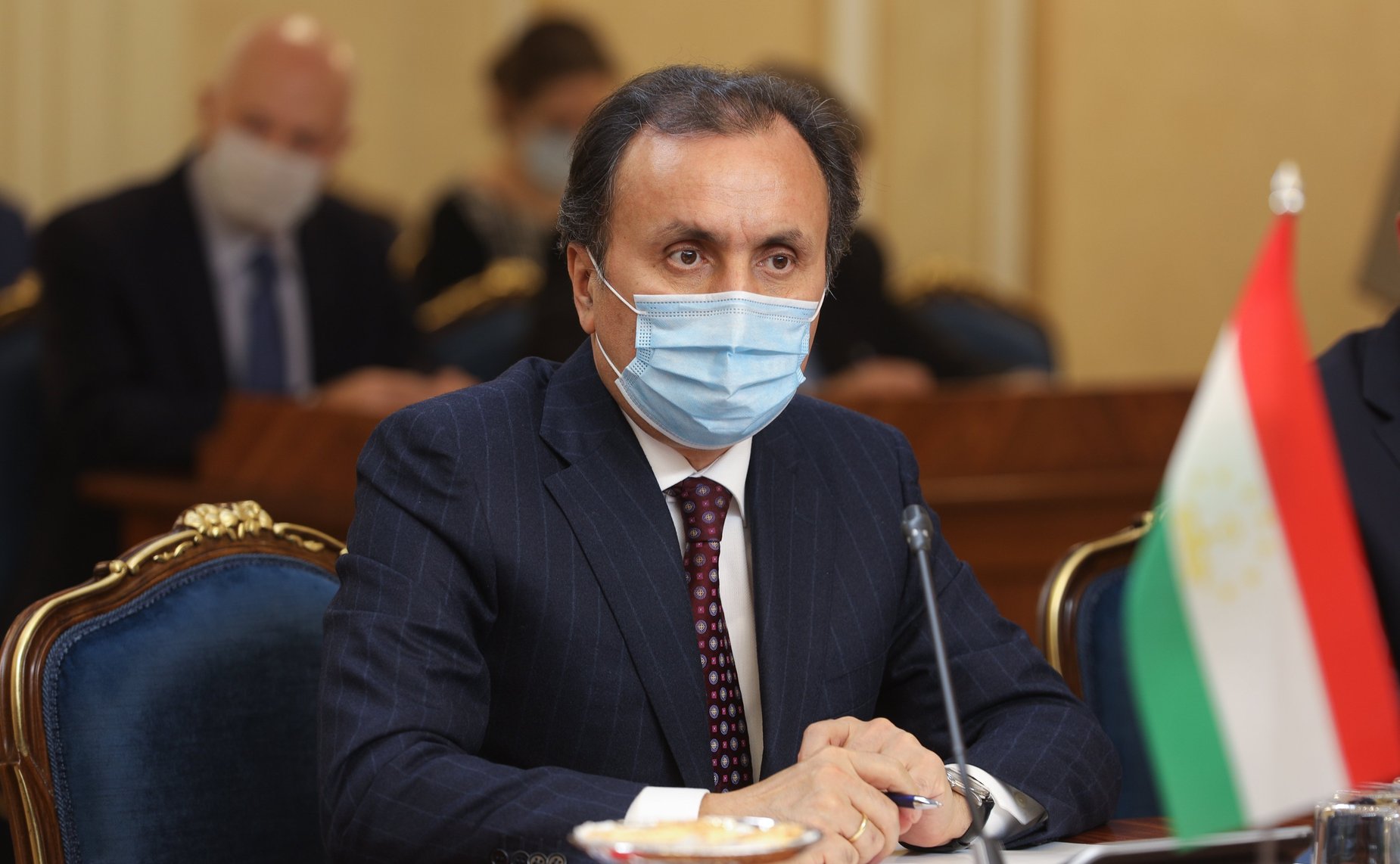 Встреча Председателя СФ Валентины Матвиенко с Председателем Маджлиси милли Маджлиси Оли Республики Таджикистан Рустами Эмомали