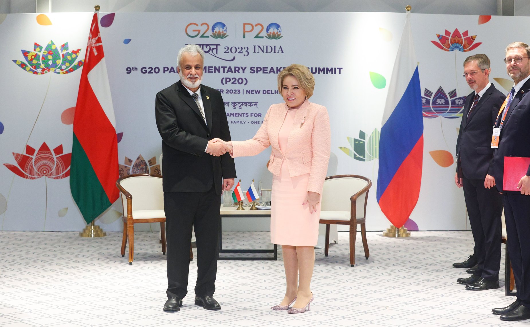 Председатель Совета Федерации Валентина Матвиенко провела переговоры с Председателем Государственного Совета Султаната Оман Абдельмаликом Бен Абдаллой Аль-Халили