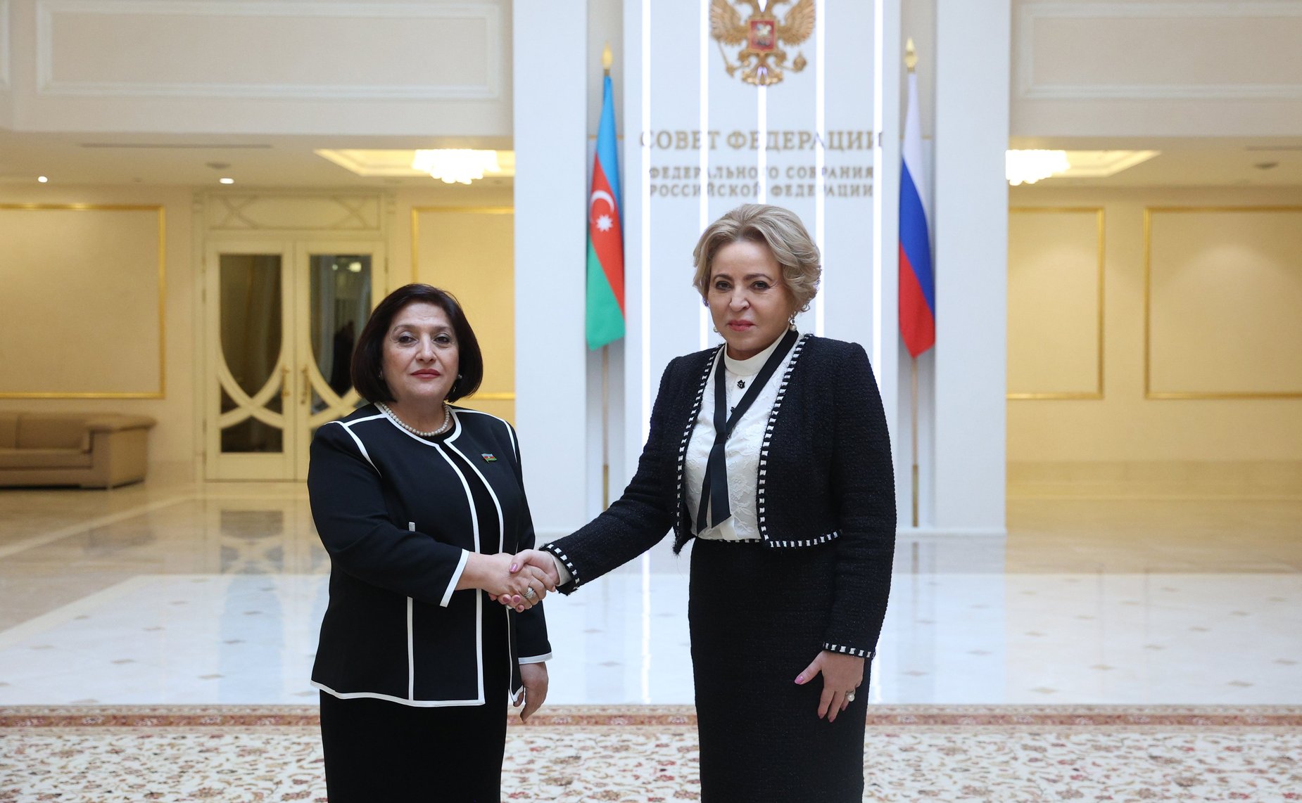 Встреча Председателя СФ Валентины Матвиенко с Председателем Милли Меджлиса Азербайджанской Республики