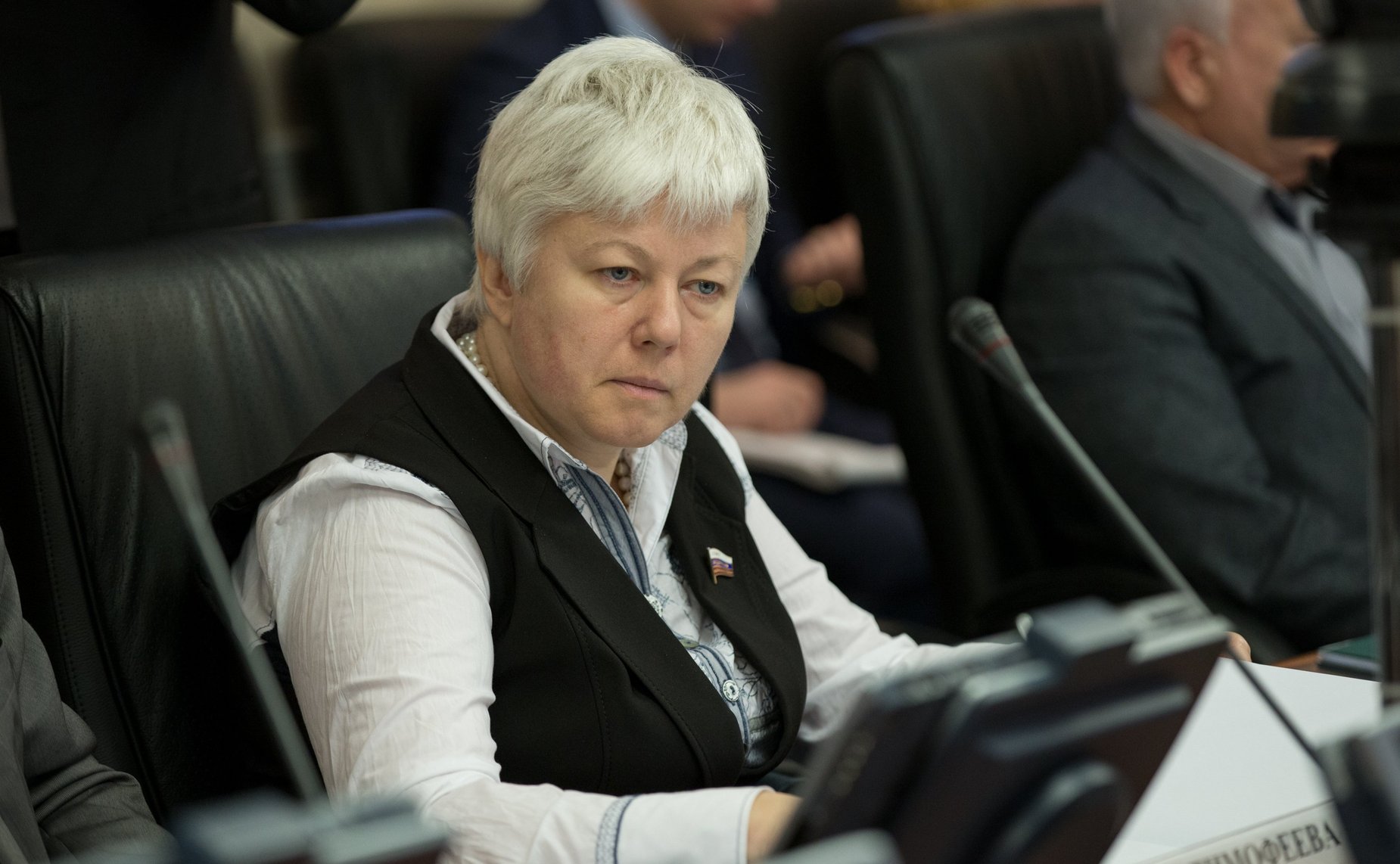 О. Тимофеева на заседании Комитета СФ по международным делам