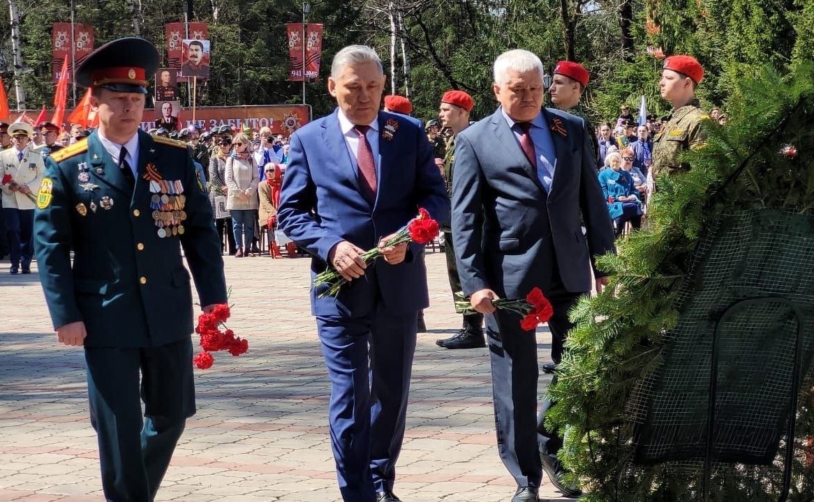 Юрий Валяев принял участие в мероприятиях, посвященных 77-ой годовщине Великой Победы