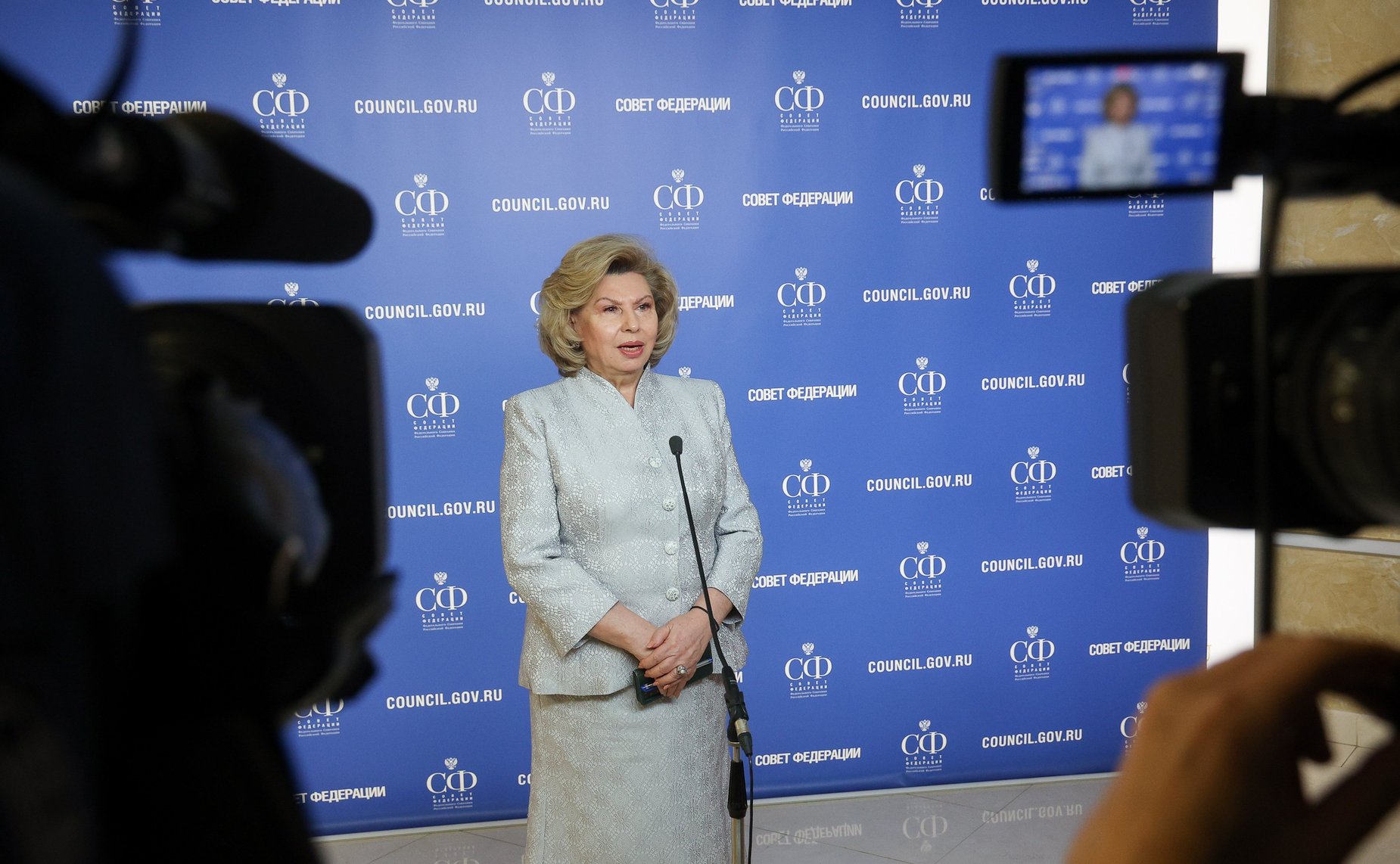 Пресс-подход Уполномоченного по правам человека в Российской Федерации Татьяны Москальковой