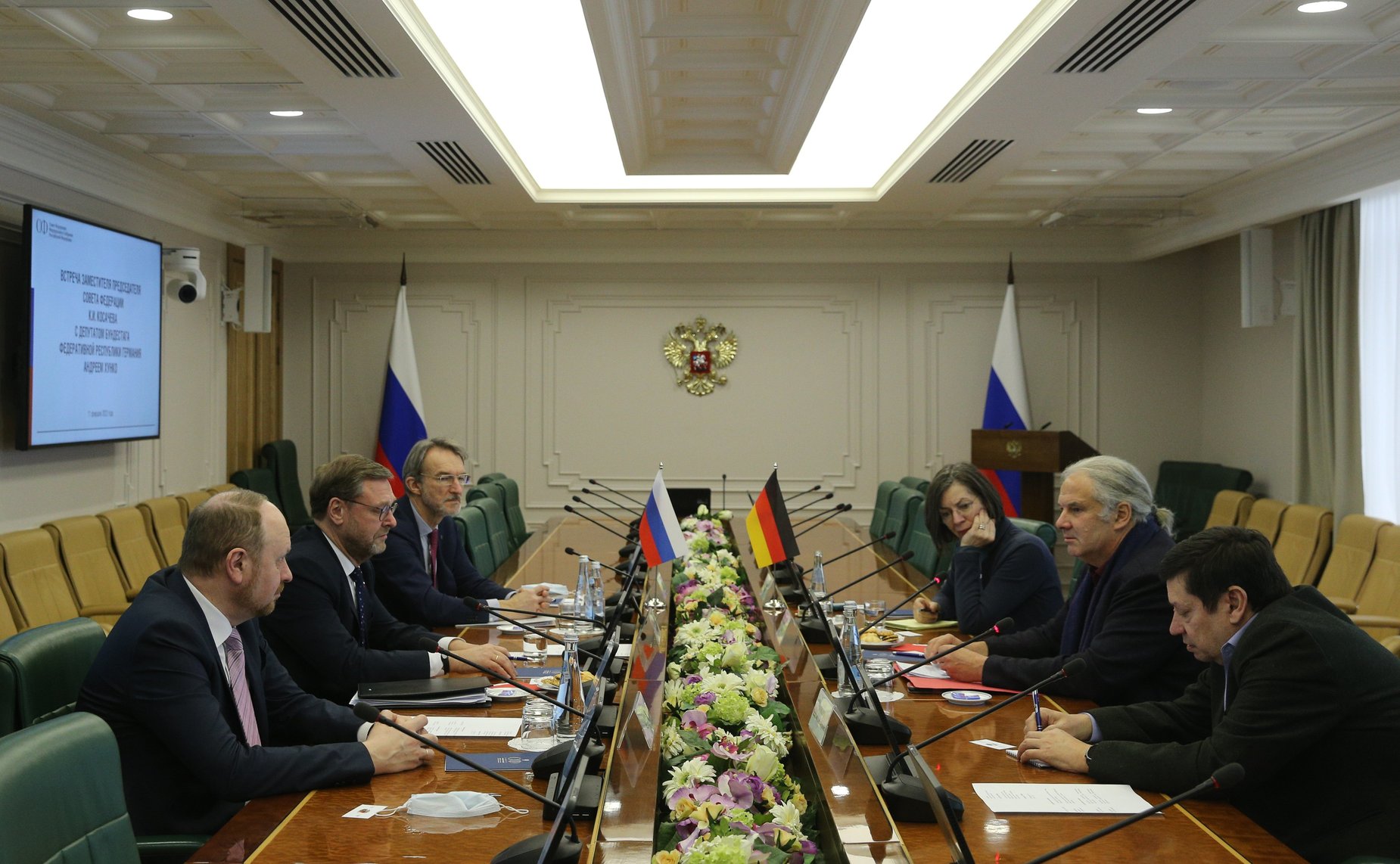 Константин Косачев провел встречу с депутатом Бундестага Федеративной Республики Германия, представителем фракции «левых» в Парламентской ассамблее Совета Европы Андреем Хунко