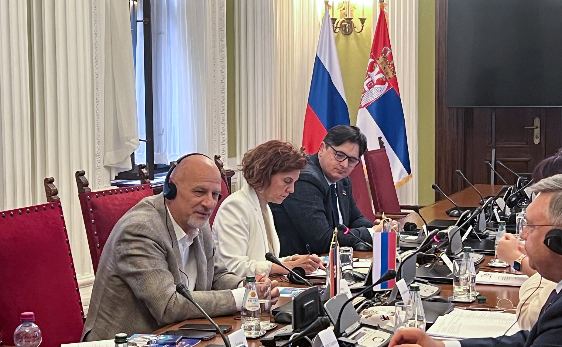 Встреча сенаторов с главой группы «дружбы» Народной скупщины Республики Сербии с Федеральным Собранием РФ, членом Социалистической партии Республики Сербии Игорем Брауновичем