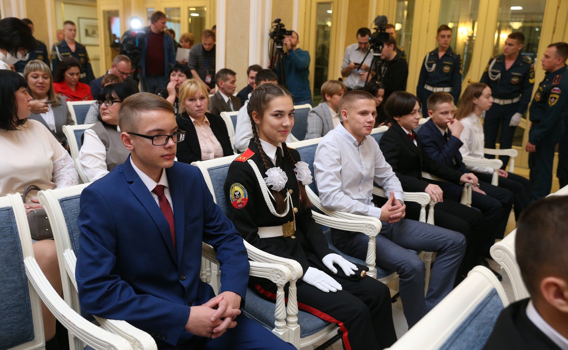 Торжественная церемония награждения участников Всероссийского гражданско-патриотического проекта «Дети герои»