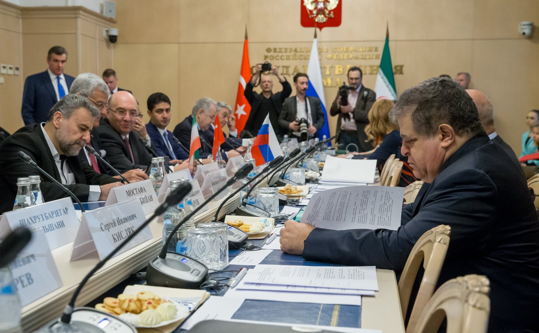 Первое совместное заседание парламентских комитетов России, Ирана и Турции