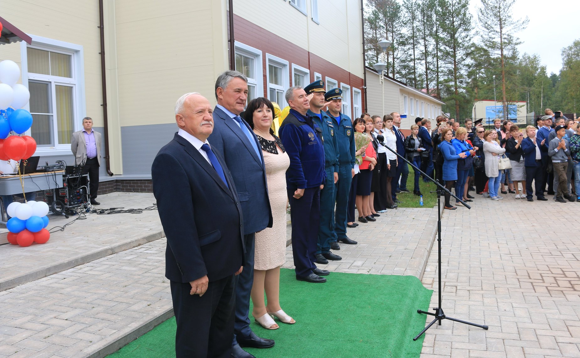 Торжественное построение в новом Образовательном центре – кадетской школе «Корабелы Прионежья»