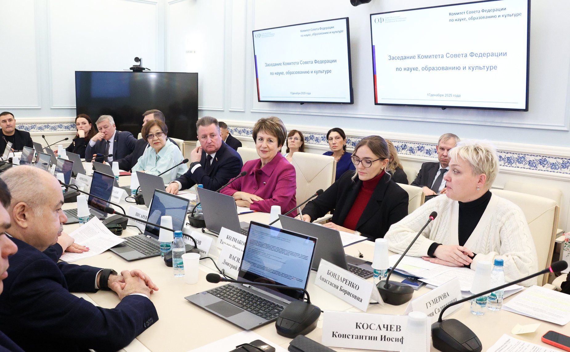 Заседание Комитета Совета Федерации по науке, образованию и культуре