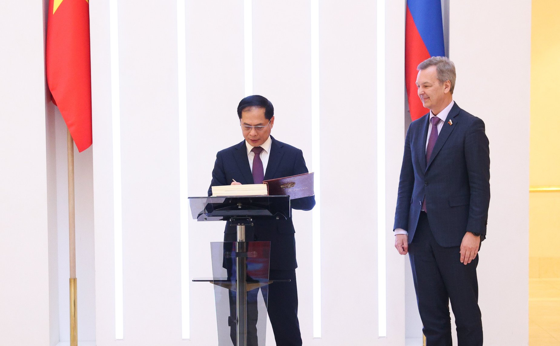 Встреча Председателя Совета Федерации Валентины Матвиенко с Вице-премьером Правительства, Министром иностранных дел Социалистической Республики Вьетнам Буй Тхань Шоном