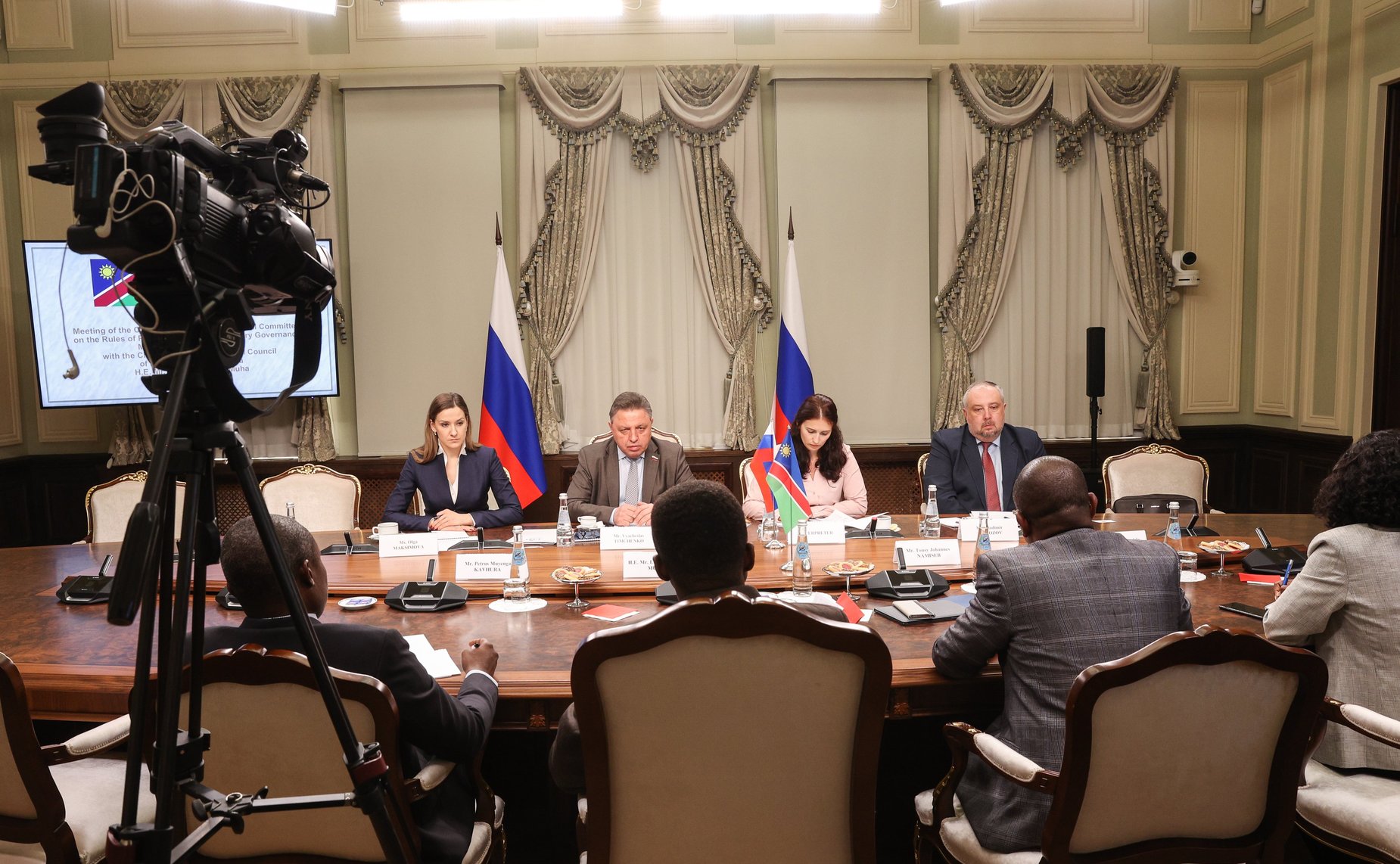 Вячеслав Тимченко провел встречу с Председателем Национального совета Республики Намибии Лукасом Синимбо Мухой