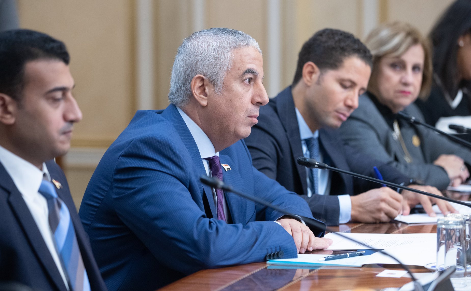 Встреча Ильяса Умаханова с делегацией Комитета по международным делам Палаты представителей Арабской Республики Египет во главе с председателем Комитета Каримом Дарвишем