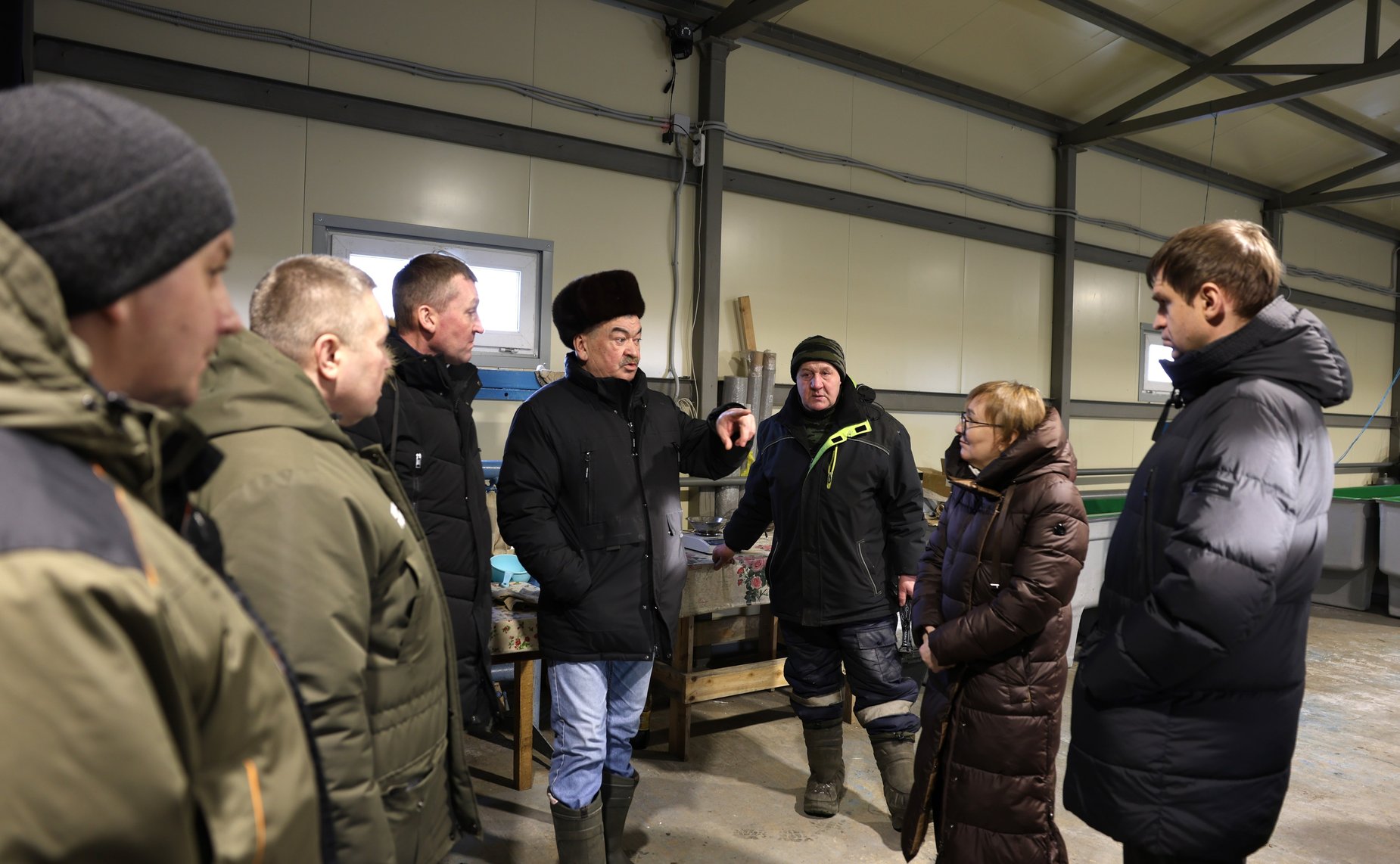 Денис Гусев в рамках работы в регионе осмотрел производственные и социальные объекты сельскохозяйственного производственного кооператива «Рыболовецкий колхоз «Сула»