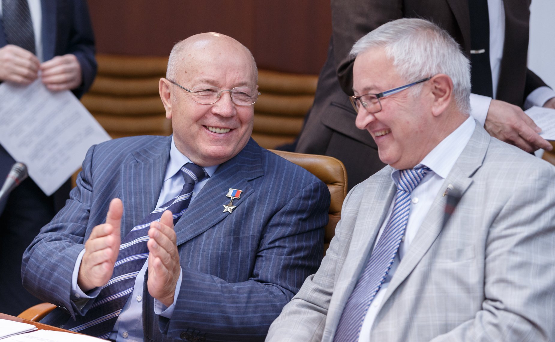 Заседание Комитета Совета Федерации по обороне и безопасности Чекалин и Дидигов