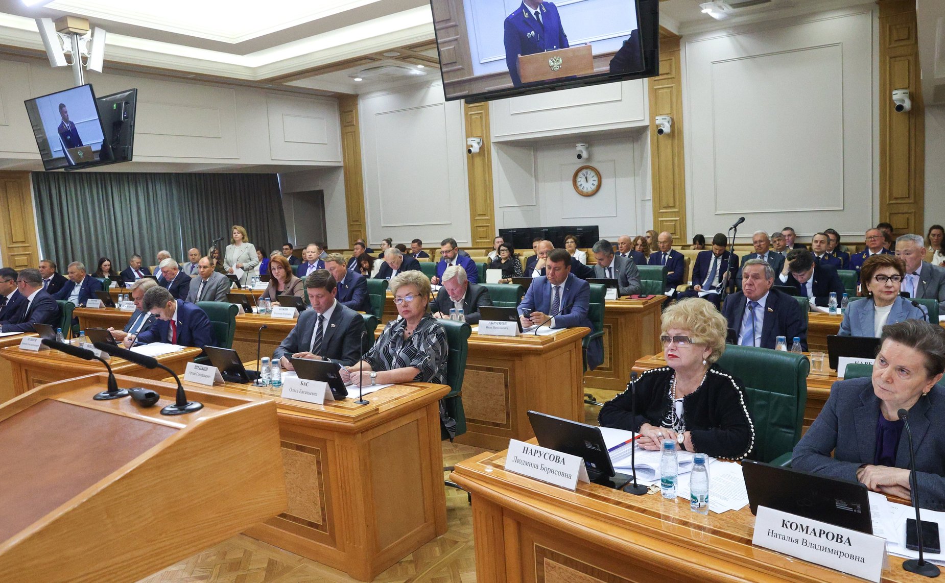 Заседание Комитетов СФ по конституционному законодательству и государственному строительству, обороне и безопасности, по федеративному устройству, региональной политике, МСУ и делам Севера, по аграрно-продовольственной политике и природопользованию
