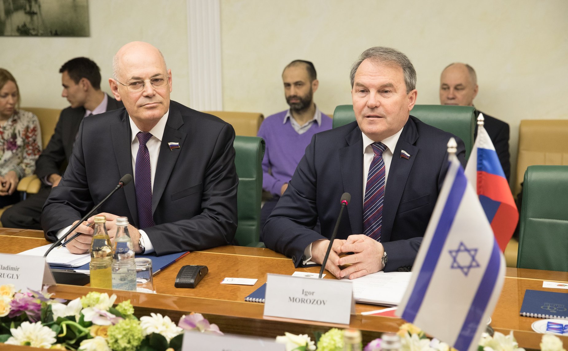Встреча И. Морозова и В. Круглого с генеральным директором Еврейского Национального фонда – Карен Каемет ле-Исраэль в РФ И. Ясиновым