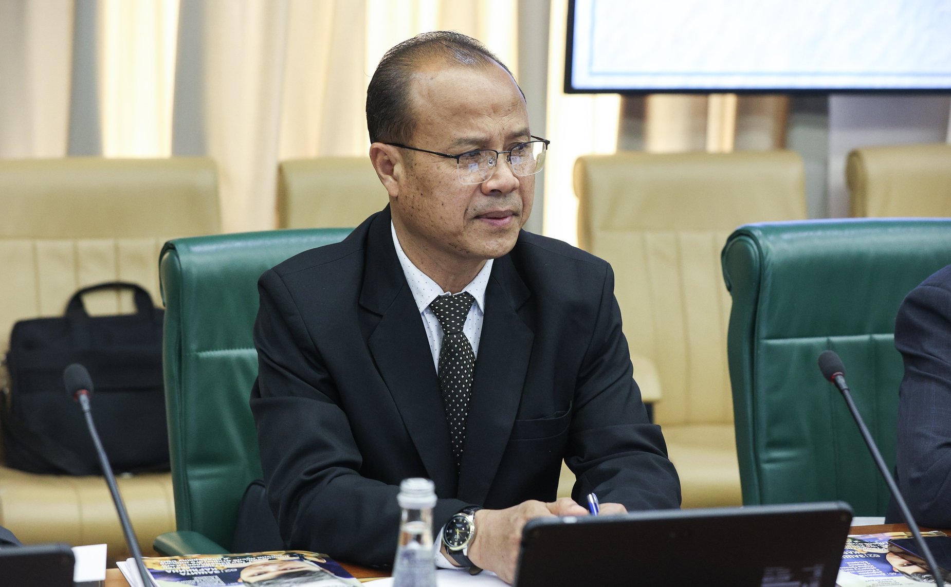 Константин Косачев провел встречу с заместителем Председателя Национального собрания Лаосской Народно-Демократической Республики Сувоном Лыангбунми