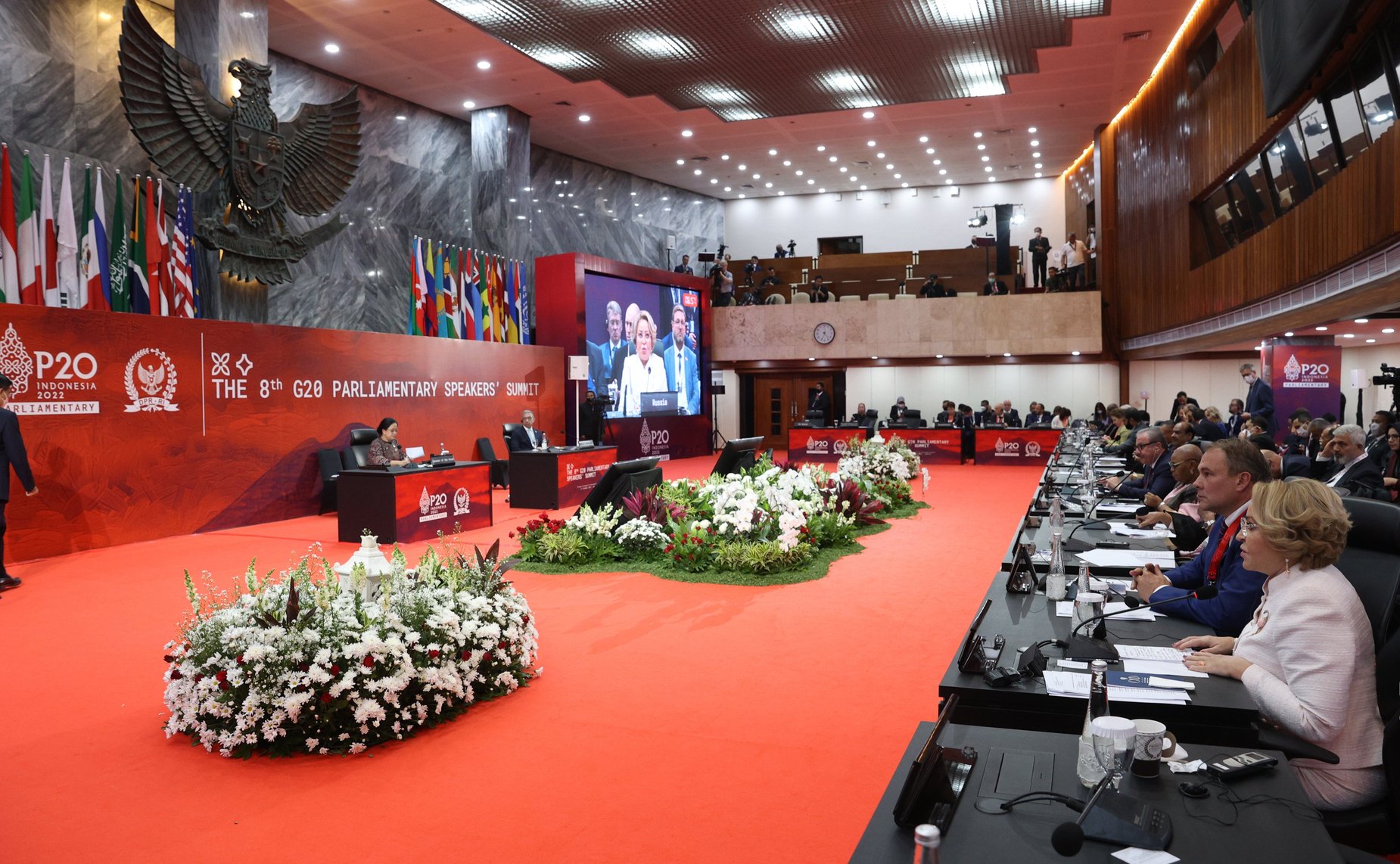 5–7 октября 2022 года. Участие Председателя Совета Федерации В.И. Матвиенко в Саммите спикеров парламентов государств «Группы двадцати»