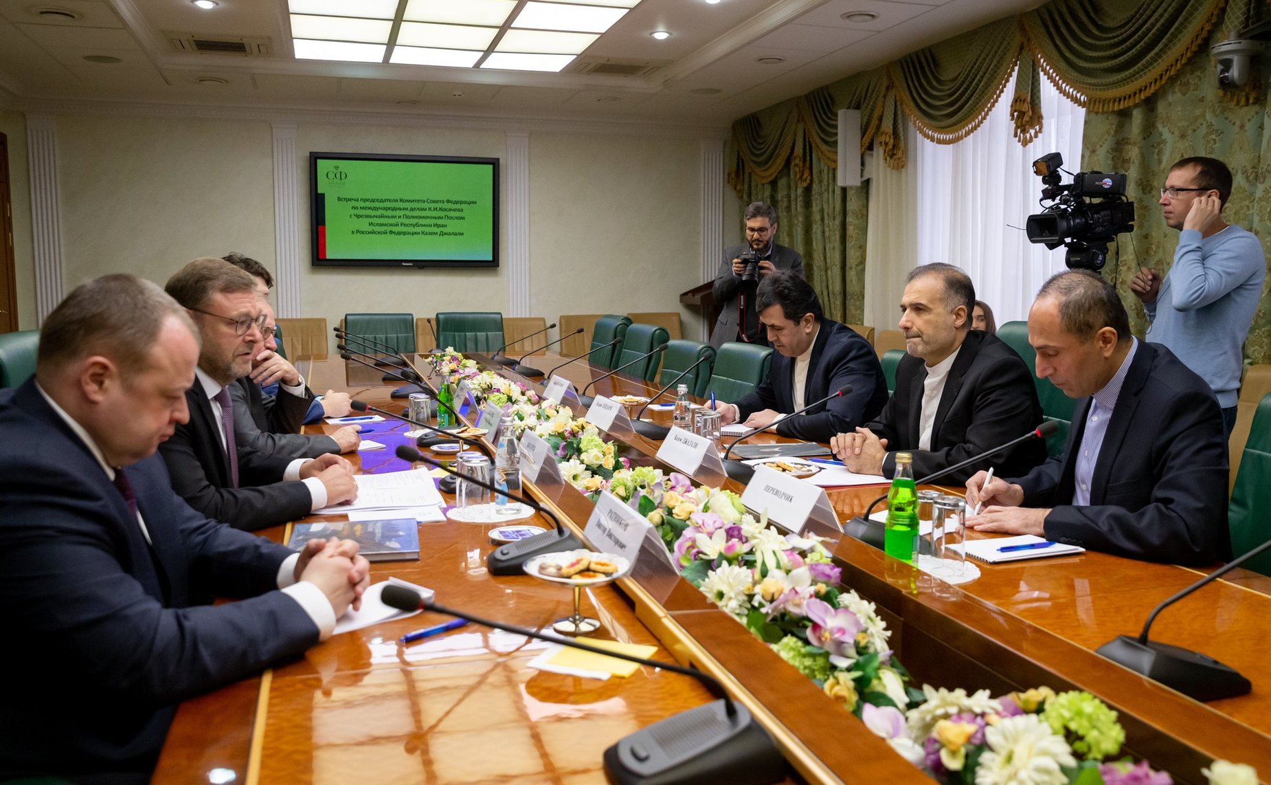 Встреча Константина Косачева с Чрезвычайным и Полномочным Послом Исламской Республики Иран в РФ Казем Джалали