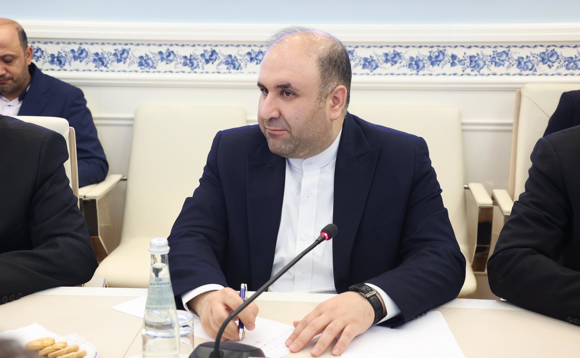 Встреча первого заместителя председателя Комитета СФ по науке, образованию и культуре Дмитрия Василенко с председателем Комиссии по национальной безопасности и внешней политике Собрания Исламского Совета Исламской Республики Иран Эбрахимом Азизи