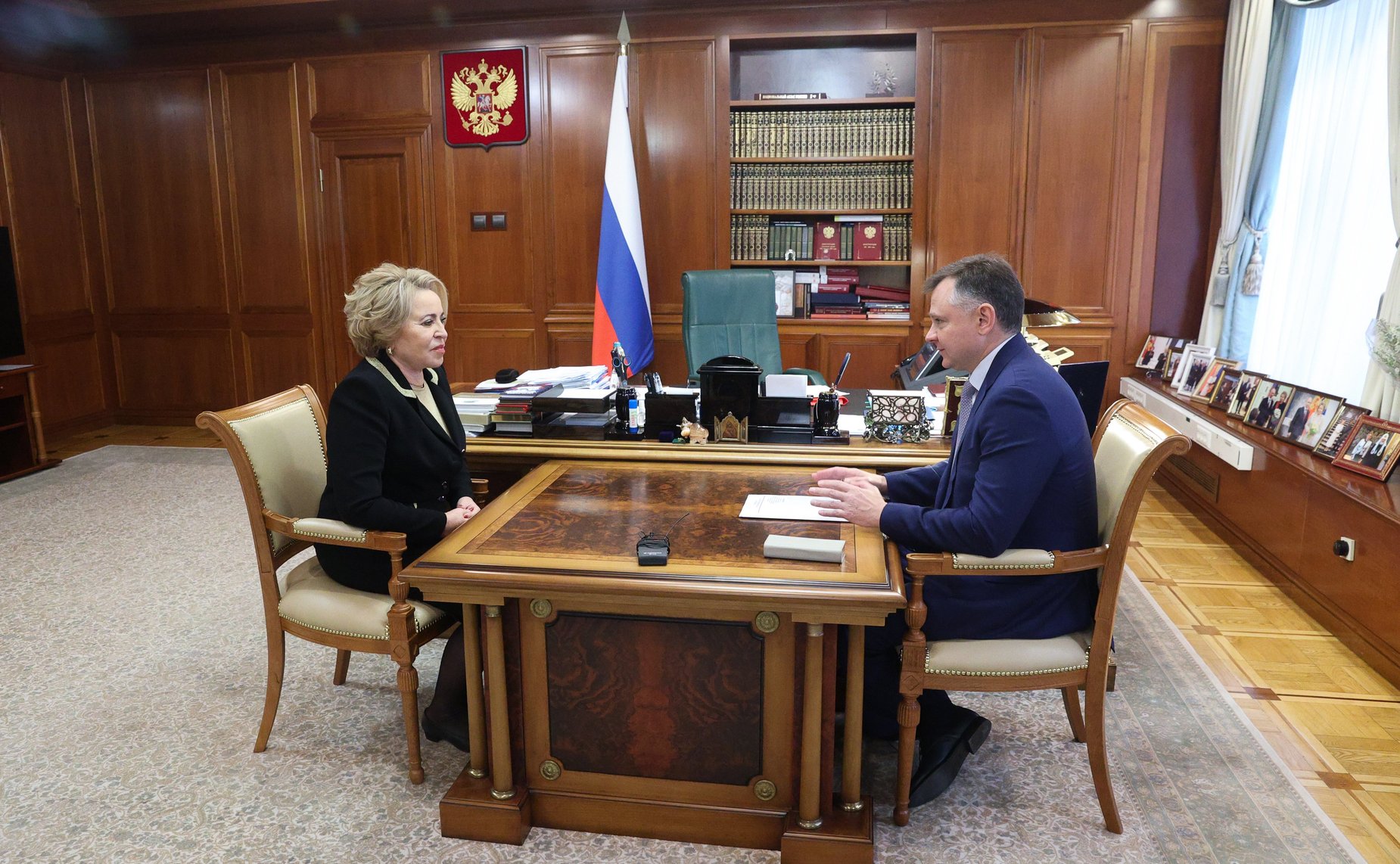 Валентина Матвиенко провела встречу с губернатором Ростовской области Юрием Слюсарем