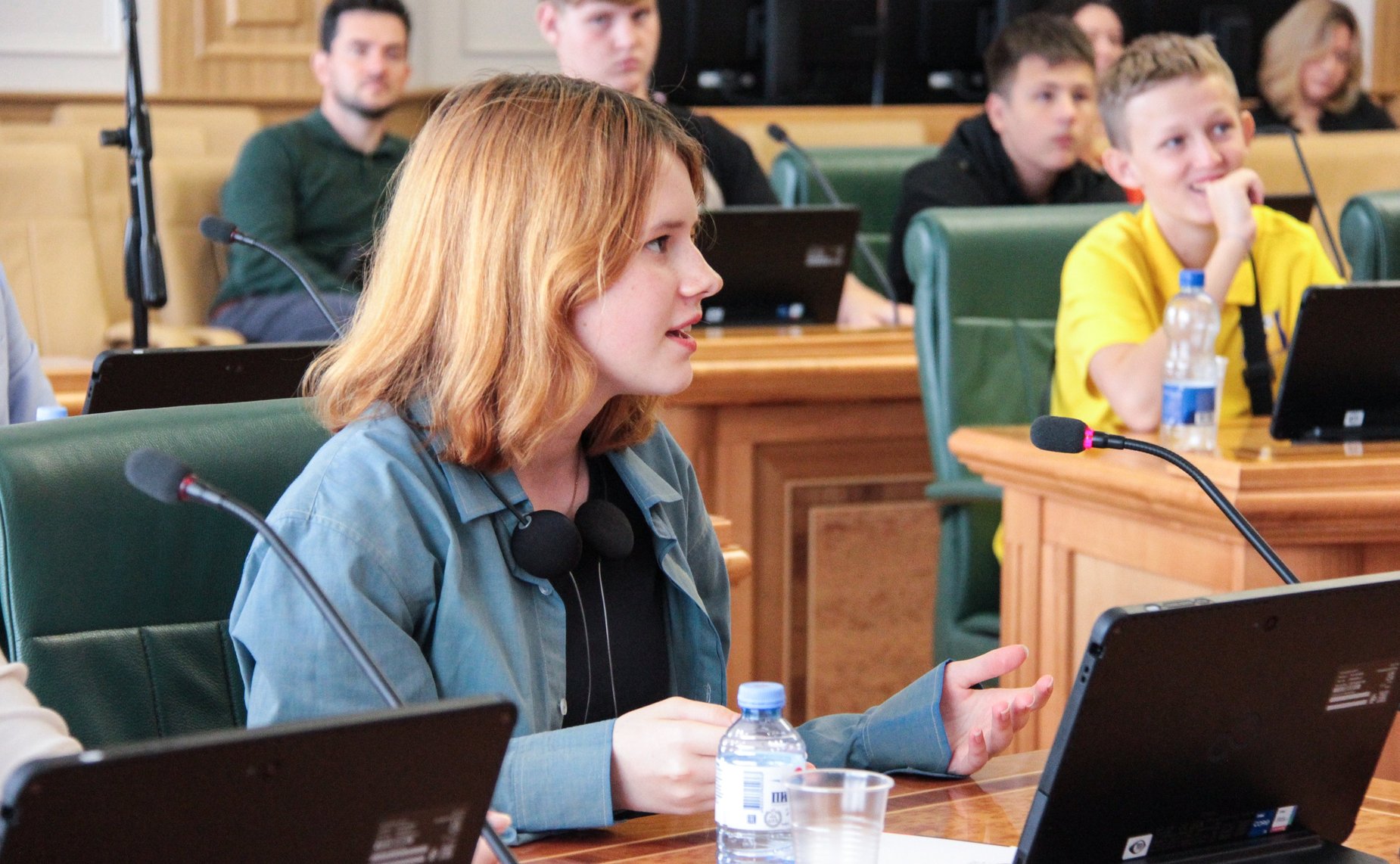 Встреча заместителя председателя Комитета СФ по международным делам Фарита Мухаметшина с детьми-победителями международного проекта «Территория успеха: Пегас»