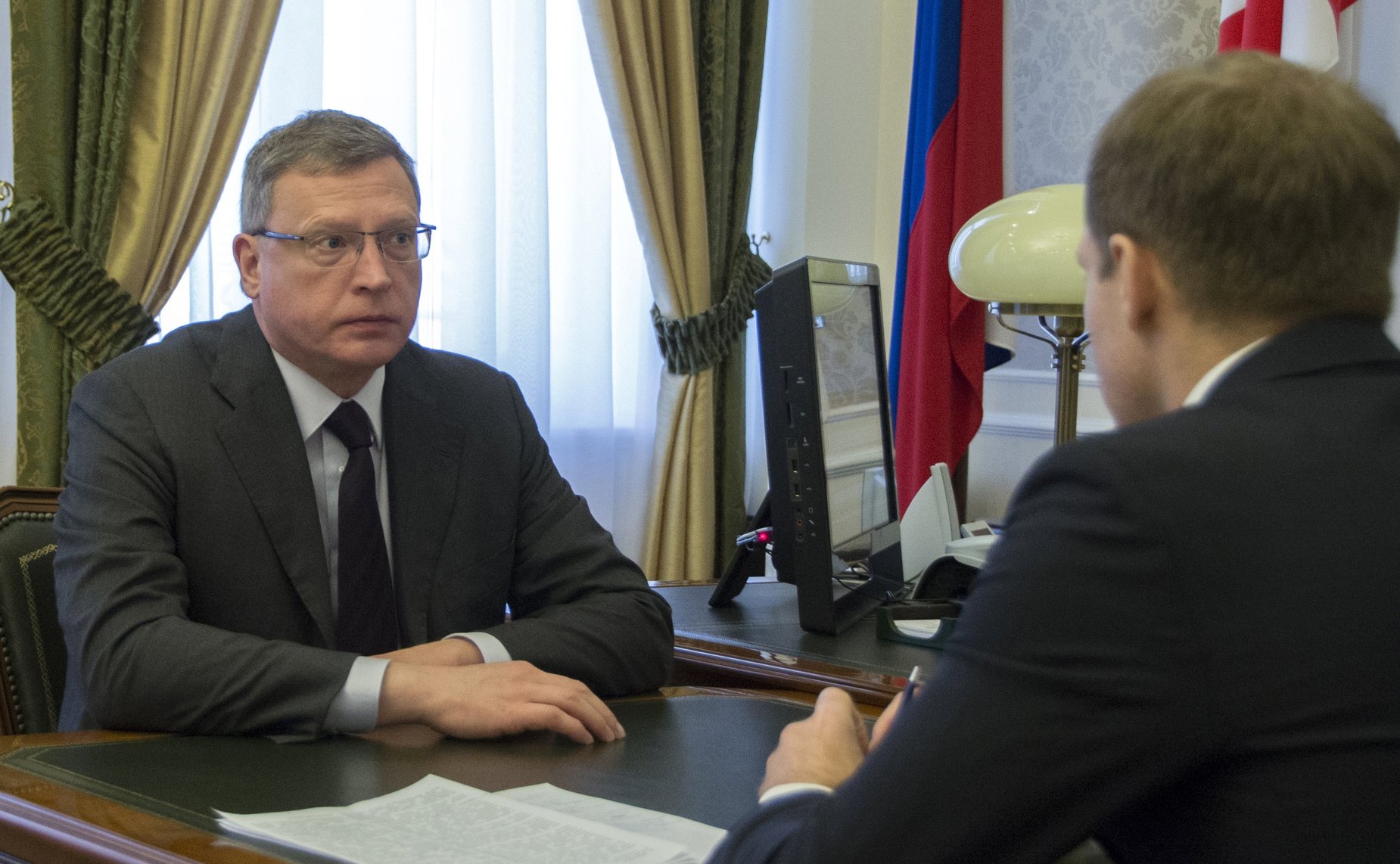 Андрей Кутепов провел встречу с губернатором Омской области Александром Бурковым