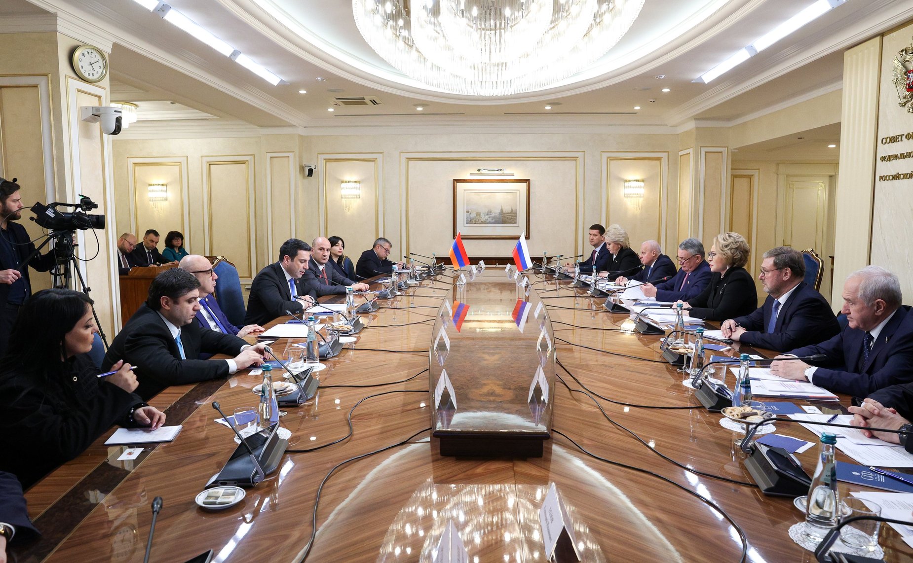 Встреча Председателя Совета Федерации Валентины Матвиенко с Председателем Национального Собрания Республики Армения Аленом Симоняном