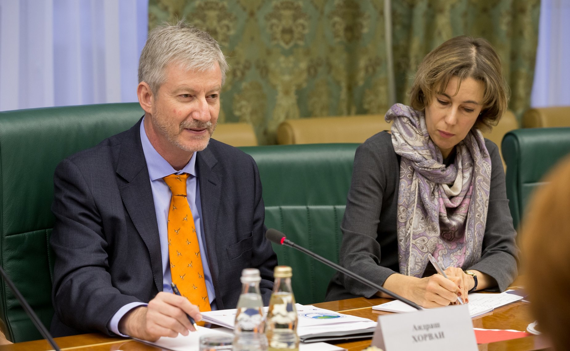 Встреча заместителя Председателя СФ Галины Кареловой с директором и постоянным представителем Всемирного банка в РФ Андрашем Хорваи