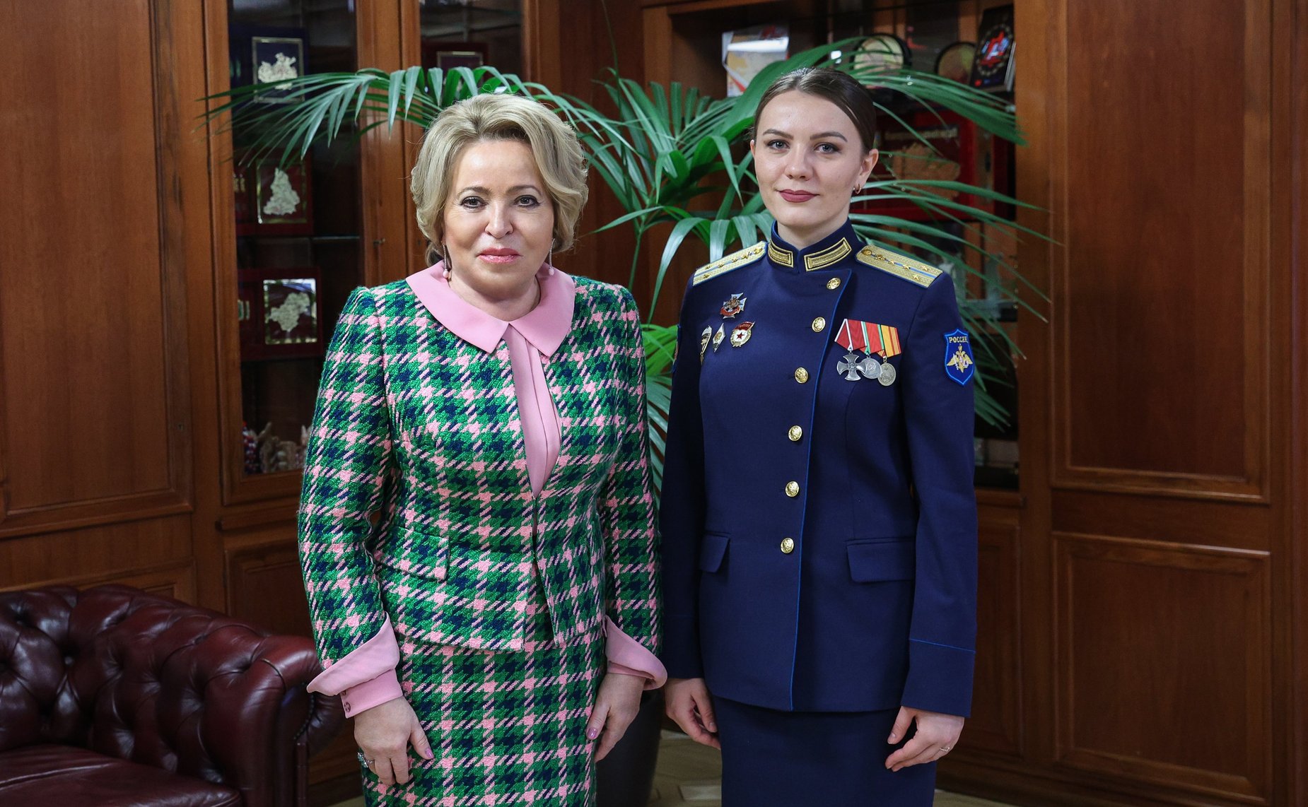 Валентина Матвиенко стала наставником одной из участниц программы «Время героев» Дарьи Светяш