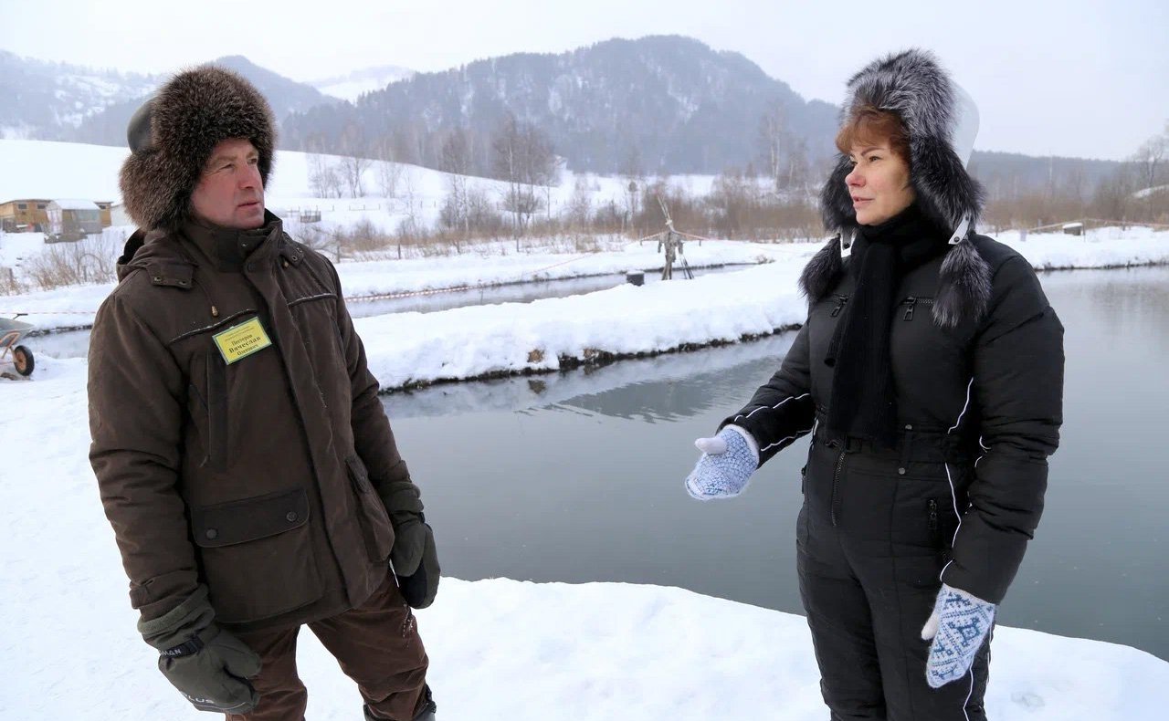 Татьяна Гигель посетила форелеводческое крестьянско-фермерское хозяйство