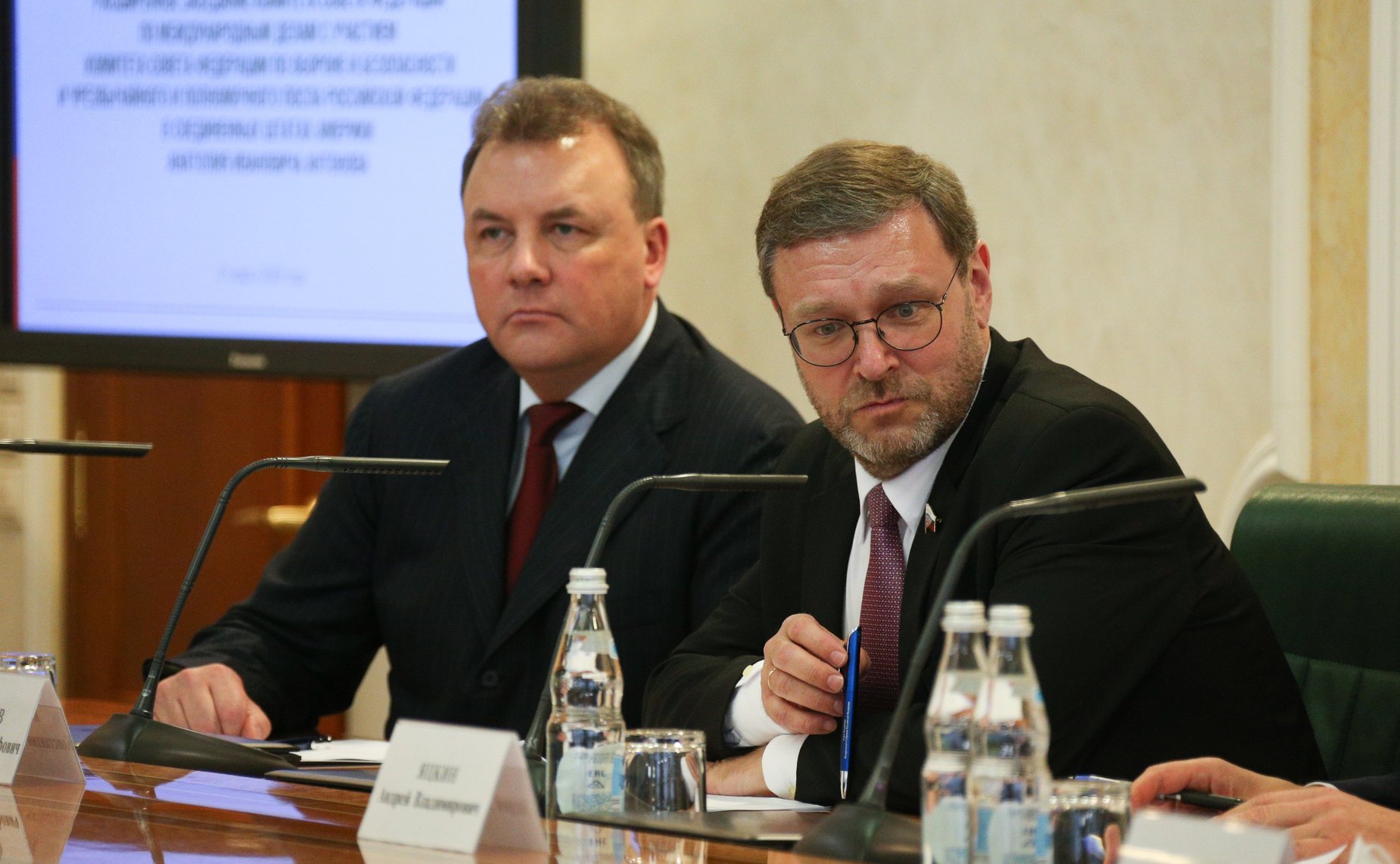 Расширенное заседание Комитета СФ по международным делам с участием членов Комитета СФ по обороне и безопасности и Чрезвычайного и Полномочного Посла Российской Федерации в США Анатолия Антонова