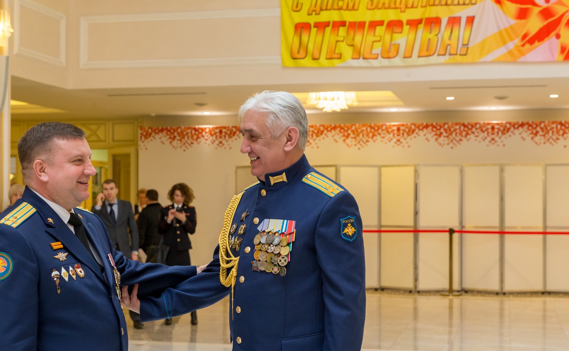 Открытие совместного торжественного заседания Комитета СФ по обороне и безопасности и Клуба военачальников Российской Федерации, посвященного 100-летию со дня создания Красной Армии