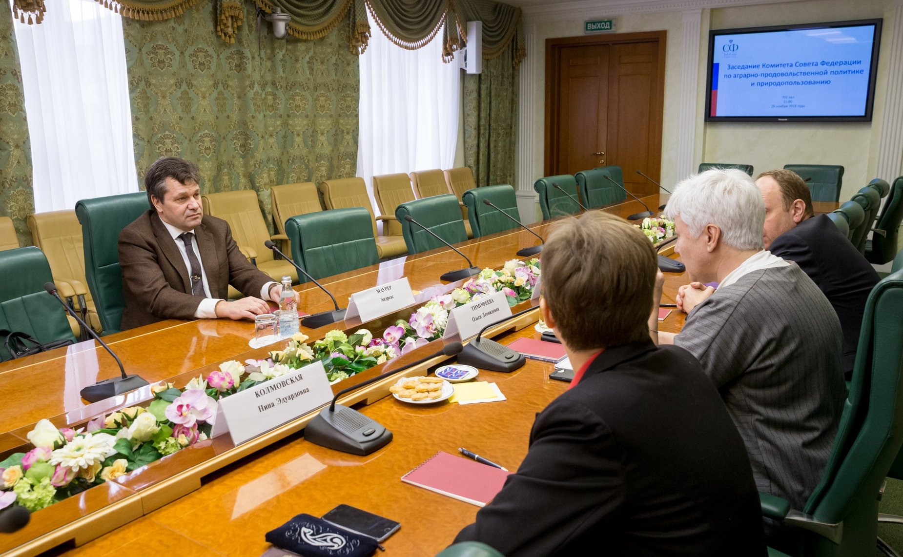 Встреча О. Тимофеевой с Руководителем фракции партии левых в горсовете Квакенбрюк А. Маурером