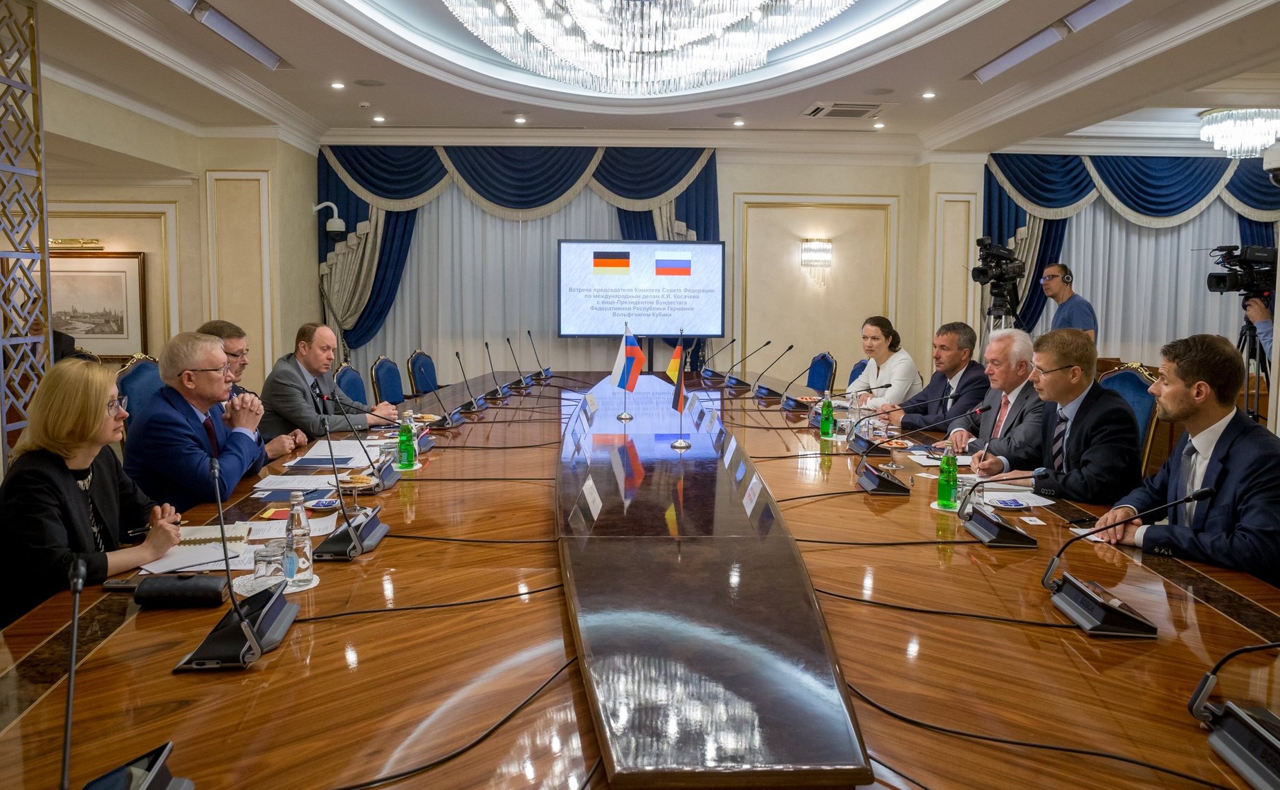 Встреча К. Косачева с вице-президентом Бундестага ФРГ В. Кубики