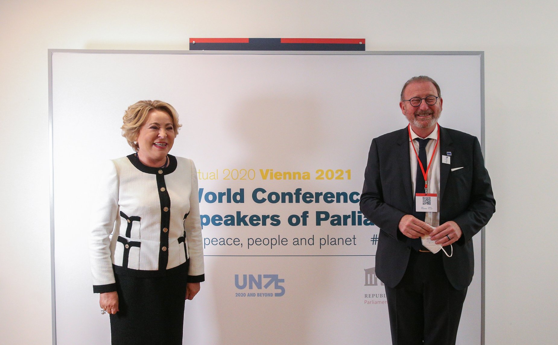 Встреча Председателя Совета Федерации Валентины Матвиенко с Председателем Парламентской Ассамблеи Совета Европы Хендриком Дамсом