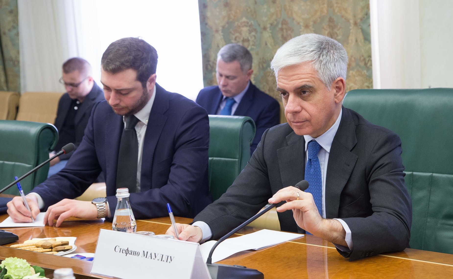 Встреча Константина Косачева с депутатом Европейского Парламента Стефано Мауллу