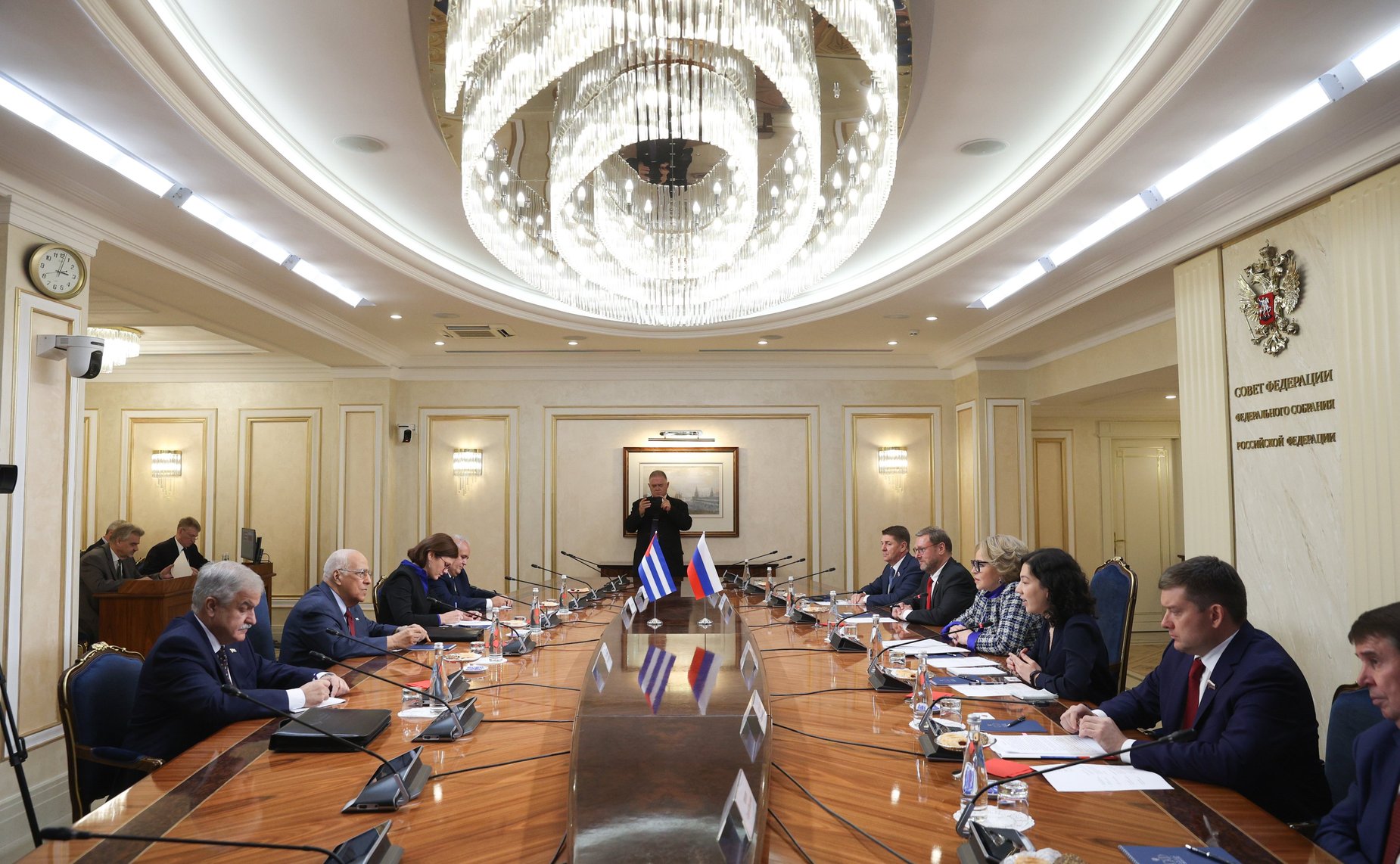 Встреча Председателя СФ Валентины Матвиенко с заместителем Премьер-министра Республики Куба