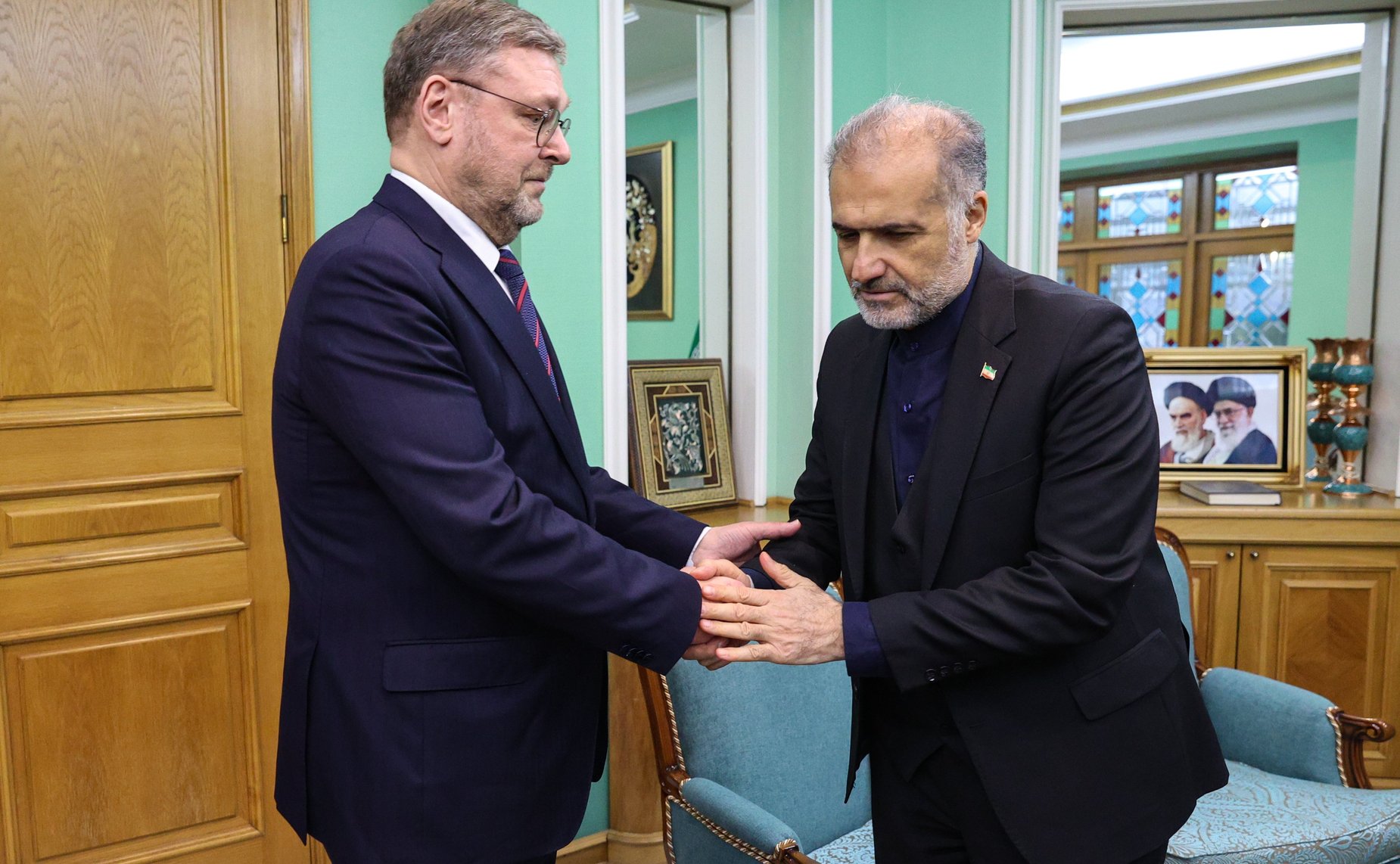 Константин Косачев провел беседу с Чрезвычайным и Полномочным Послом Исламской Республики Иран в Российской Федерации Каземом Джалали
