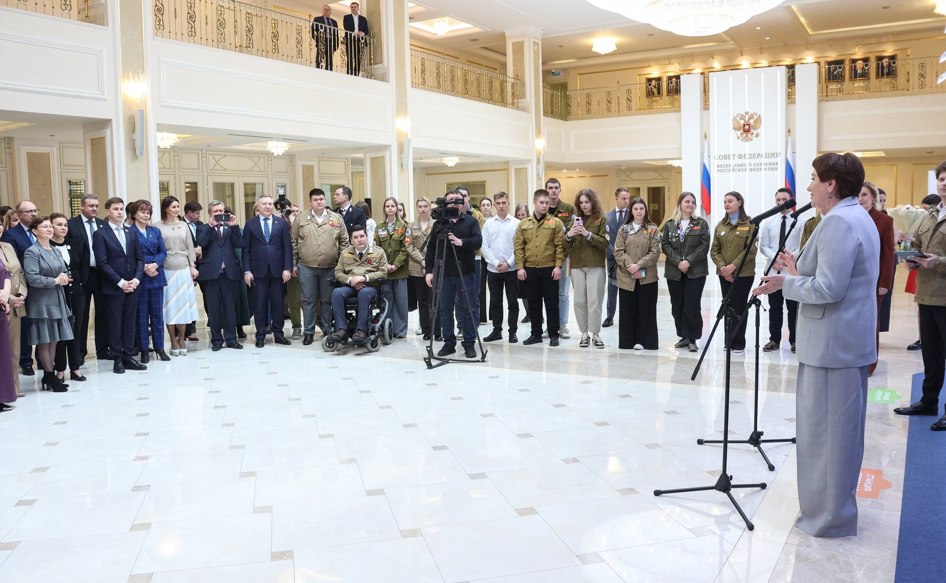Открытие в Совете Федерации выставки «Российские Студенческие Отряды: главное трудовое движение страны», посвященной 65-летию движения